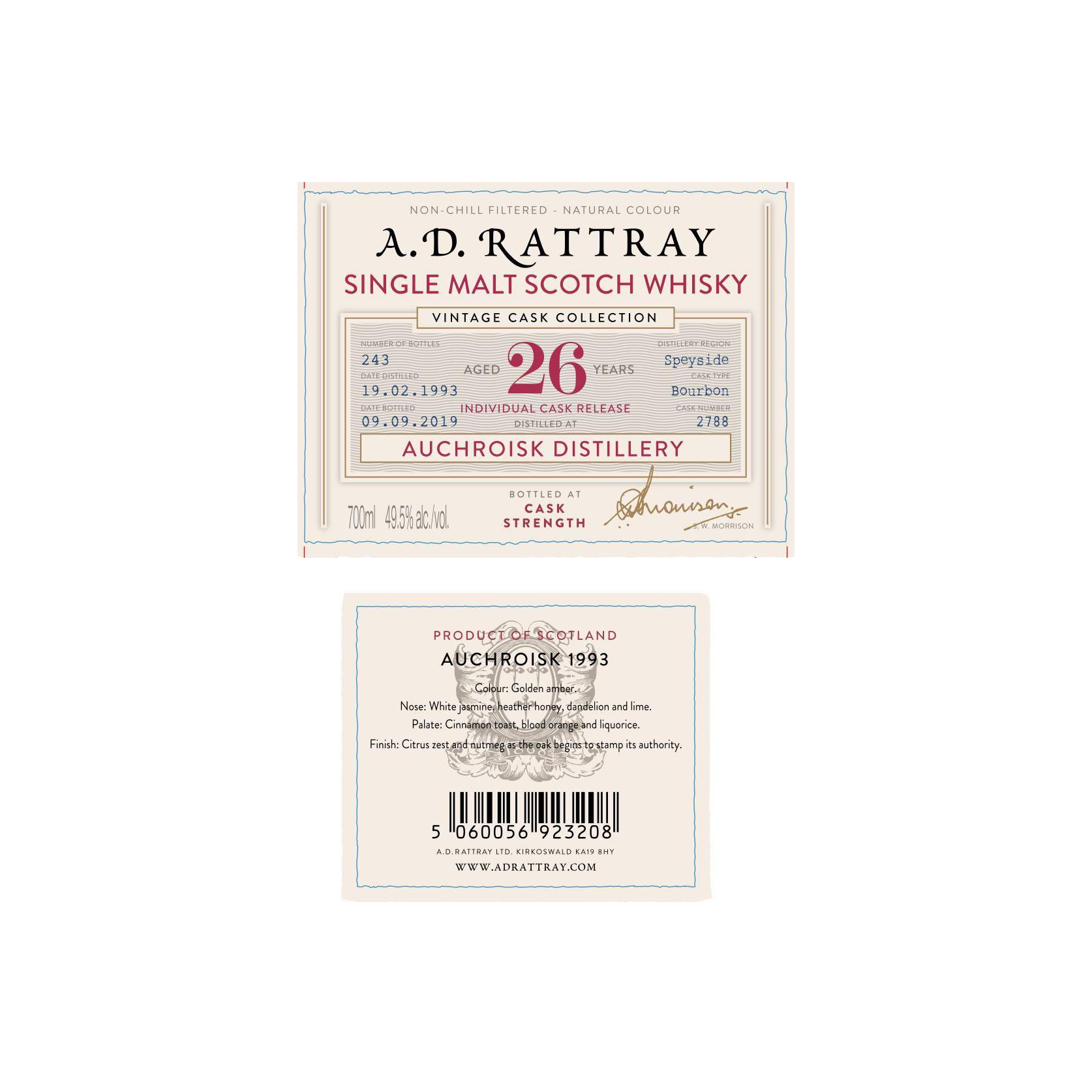Auchroisk 1993 26 Years Single Malt Whisky 3