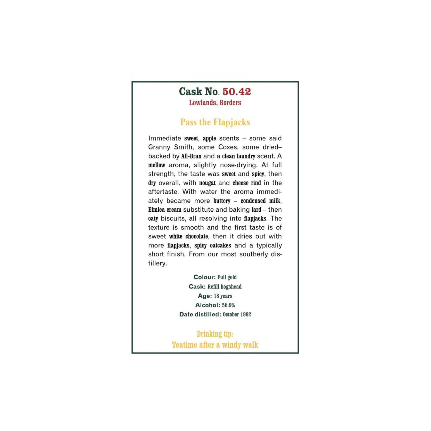 The Scotch Malt Whisky Society 1992 18 Years Single Malt Whisky