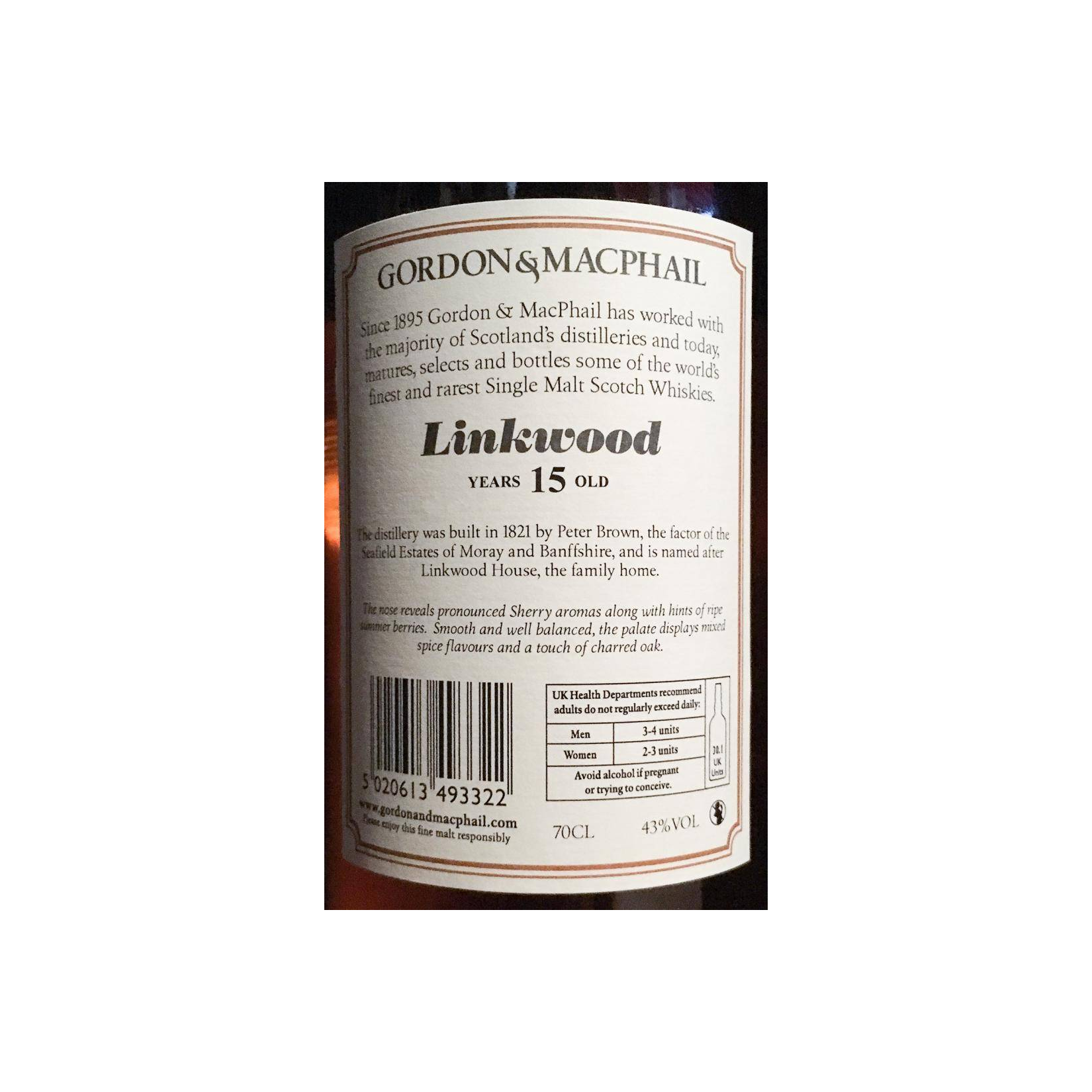 Linkwood Licensed Bottling 15 Years Single Malt Whisky 3