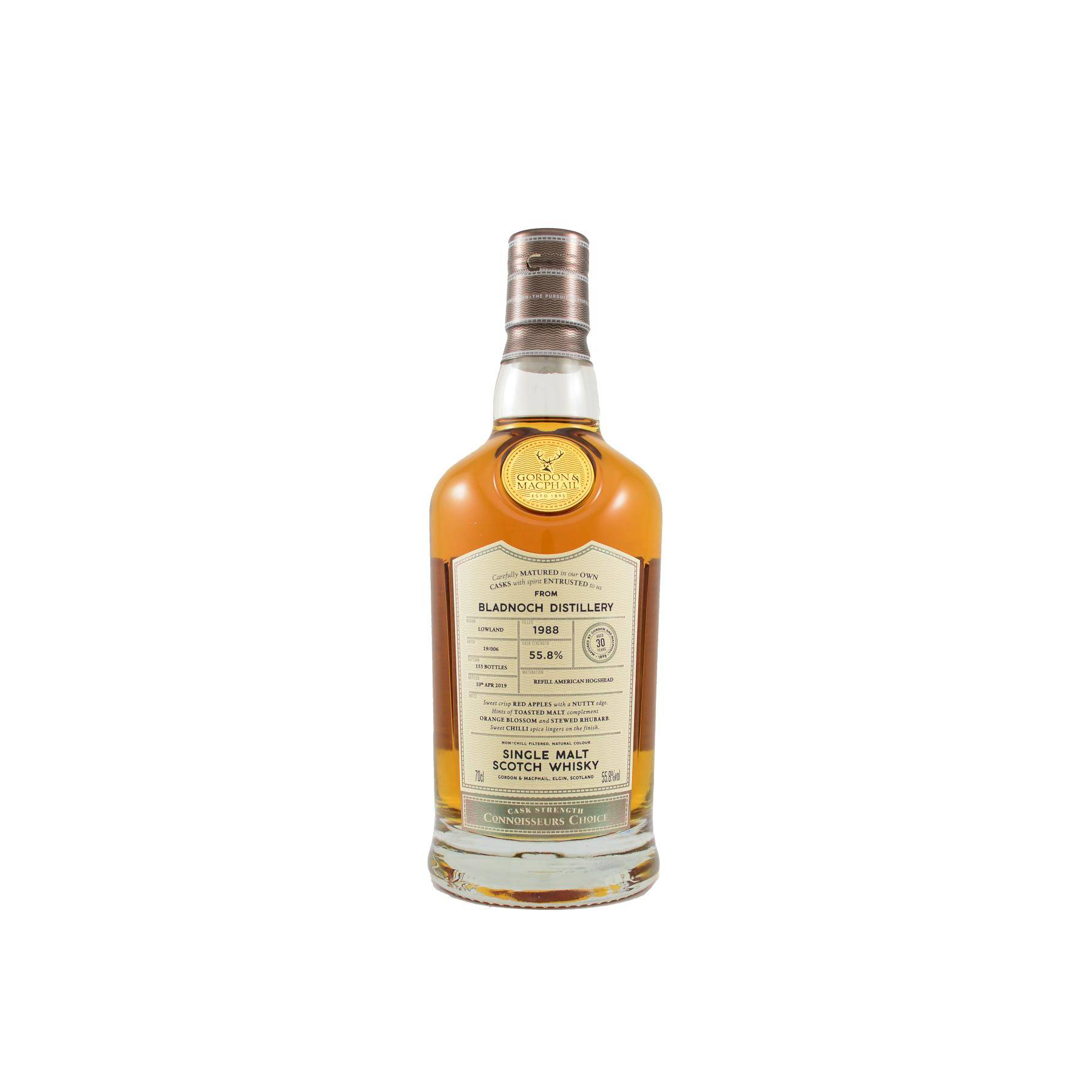 Bladnoch Connoisseurs Choice - Cask Strength 1988 30 Years Single Malt Whisky