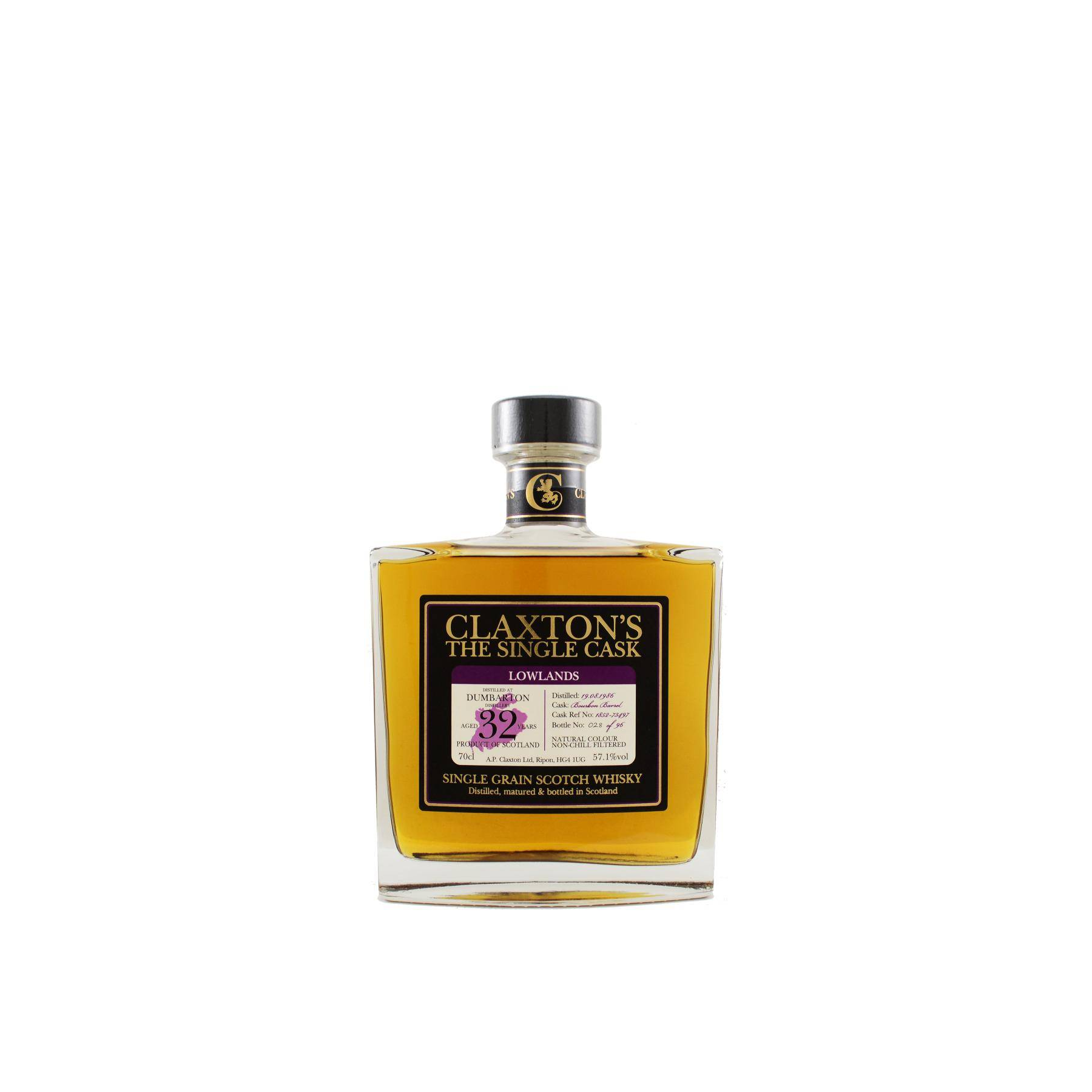 Dumbarton 1986 32 Years Single Grain Whisky