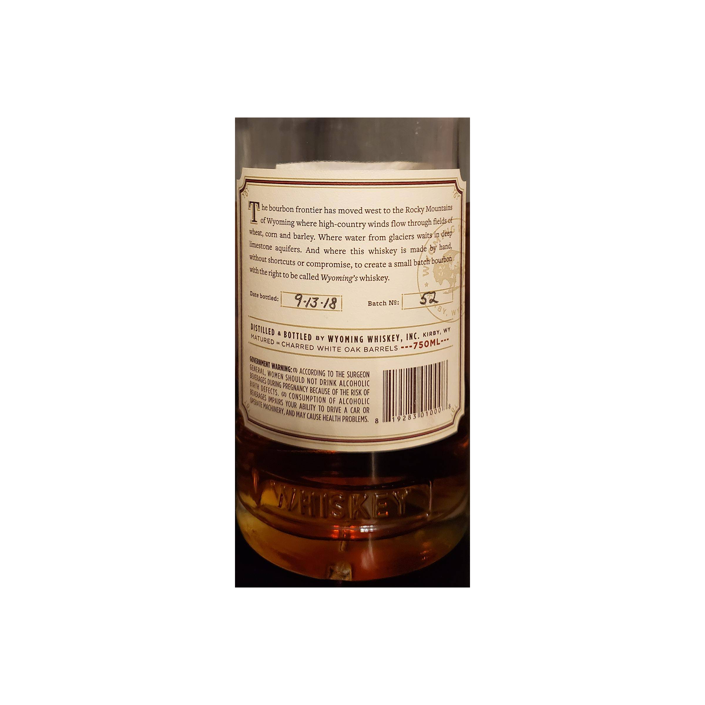 Wyoming Bourbon Whisky 2