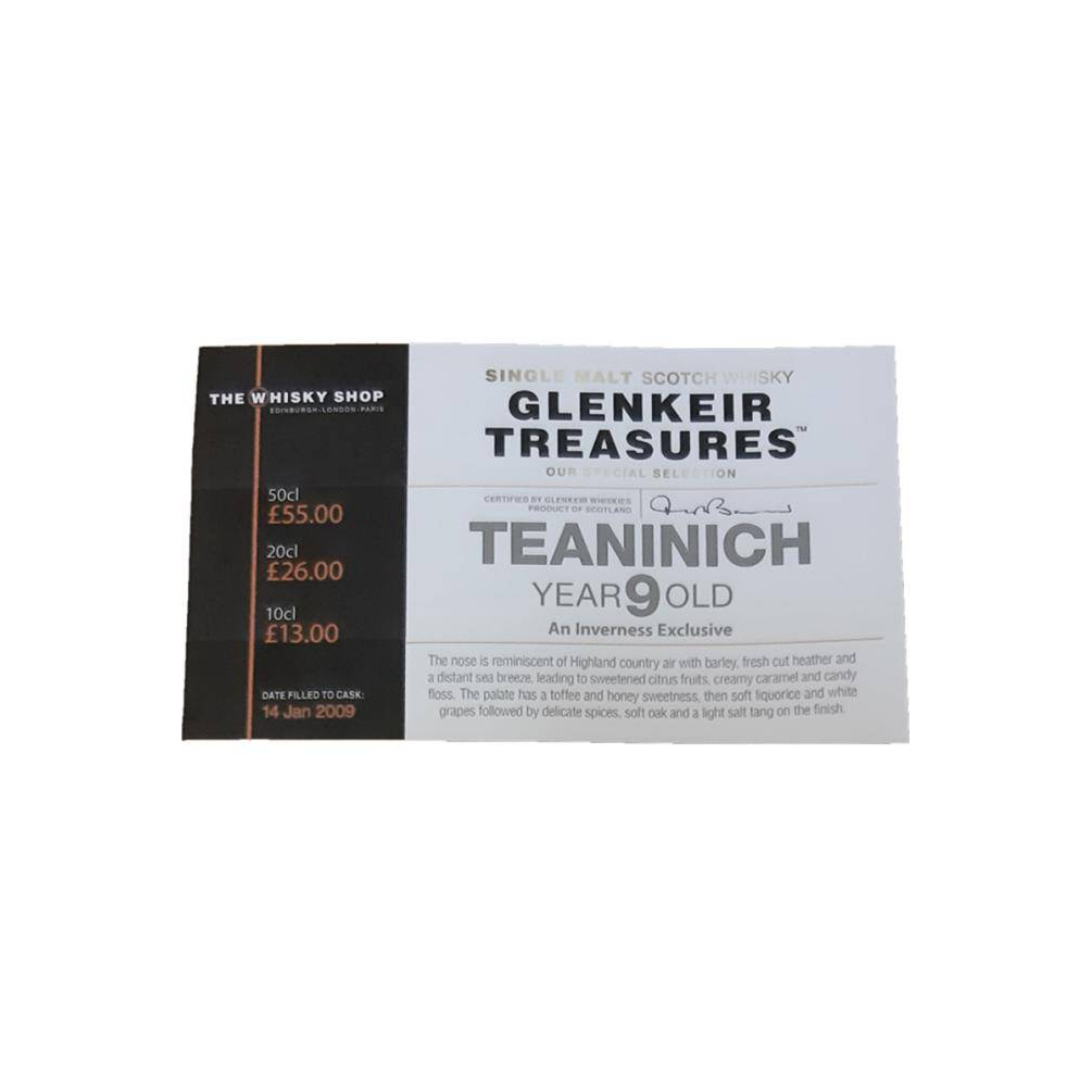 Teaninich 2009 9 Years Single Malt Whisky 3