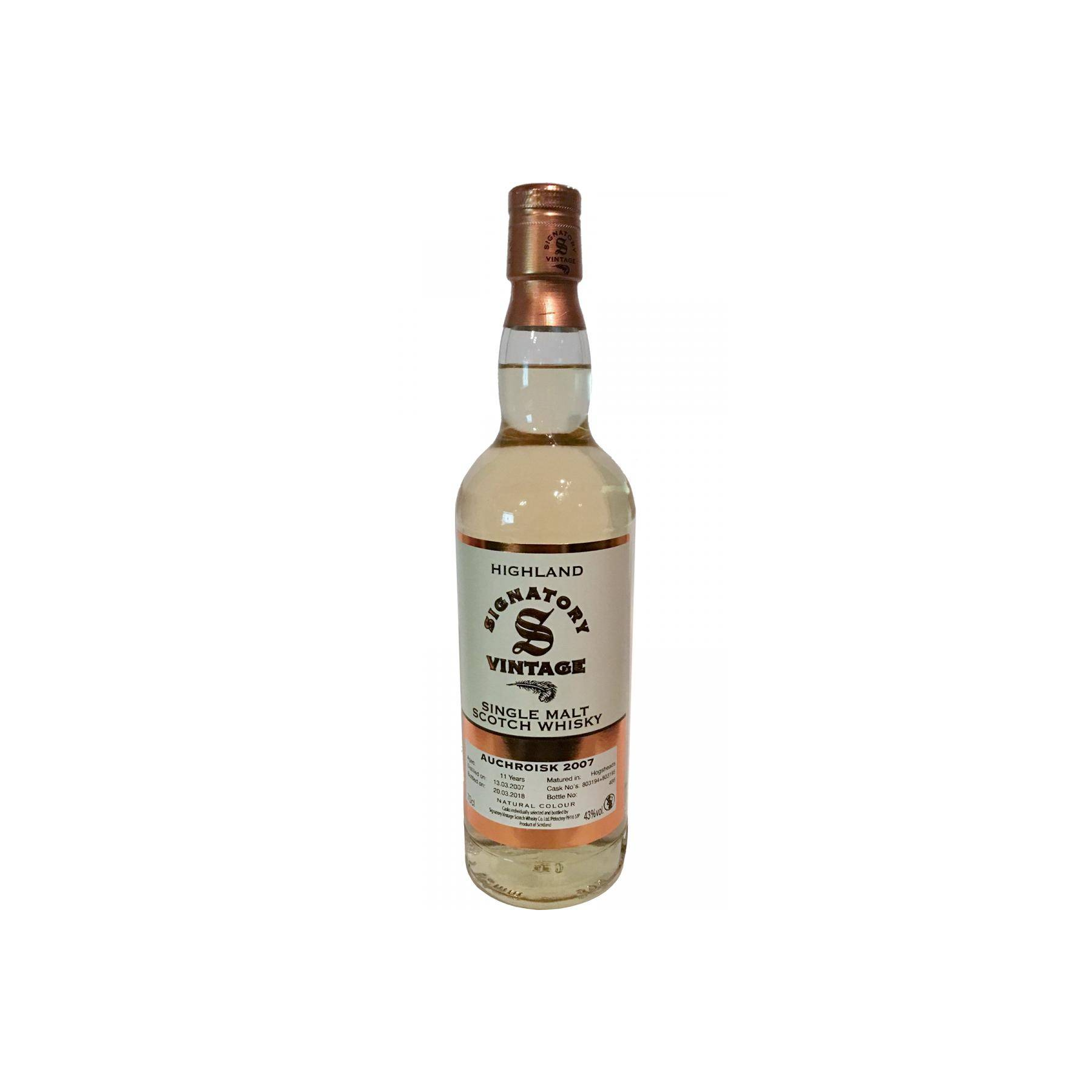 Auchroisk Vintage Collection 2007 11 Years Single Malt Whisky