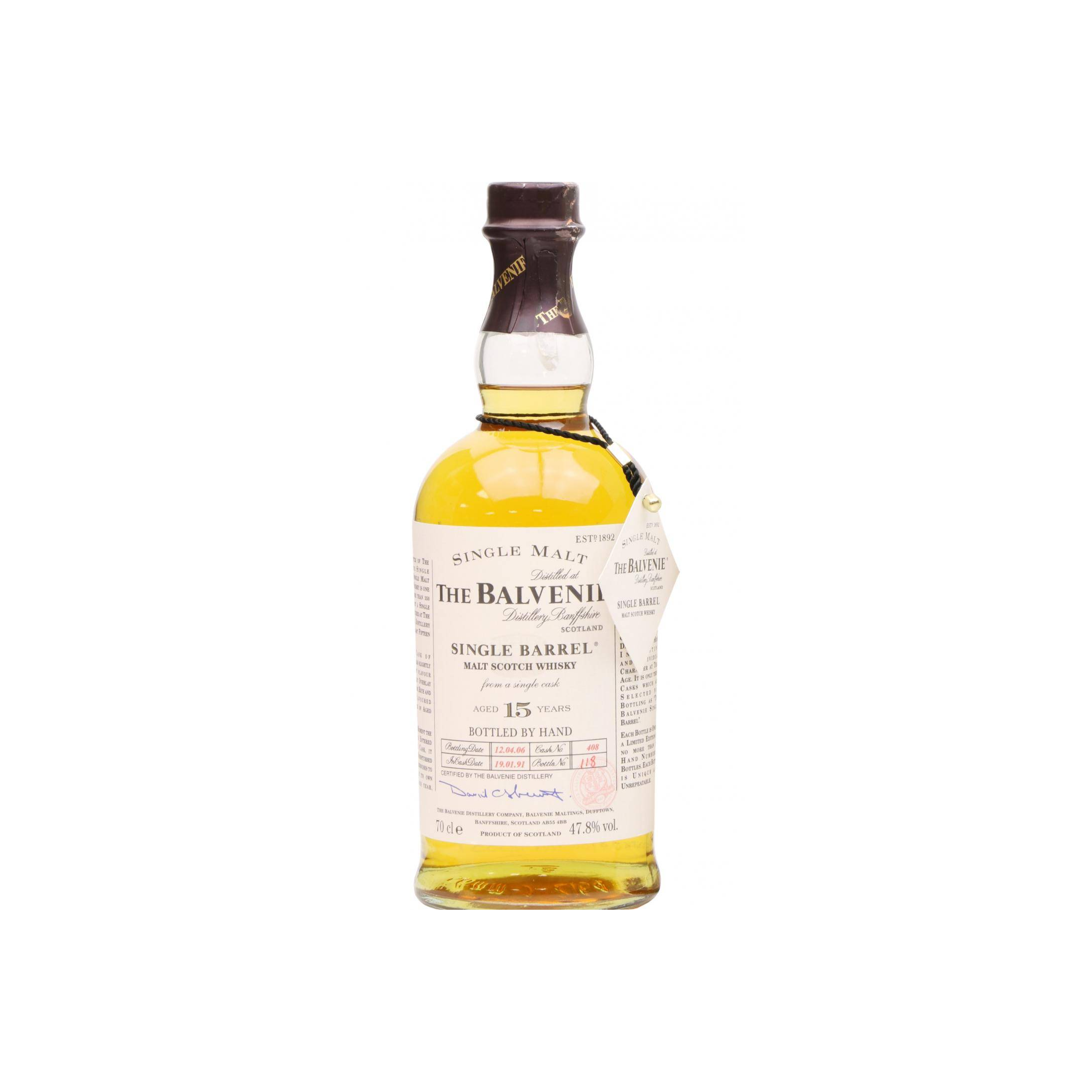 The Balvenie Single Cask 1991 15 Years Single Malt Whisky