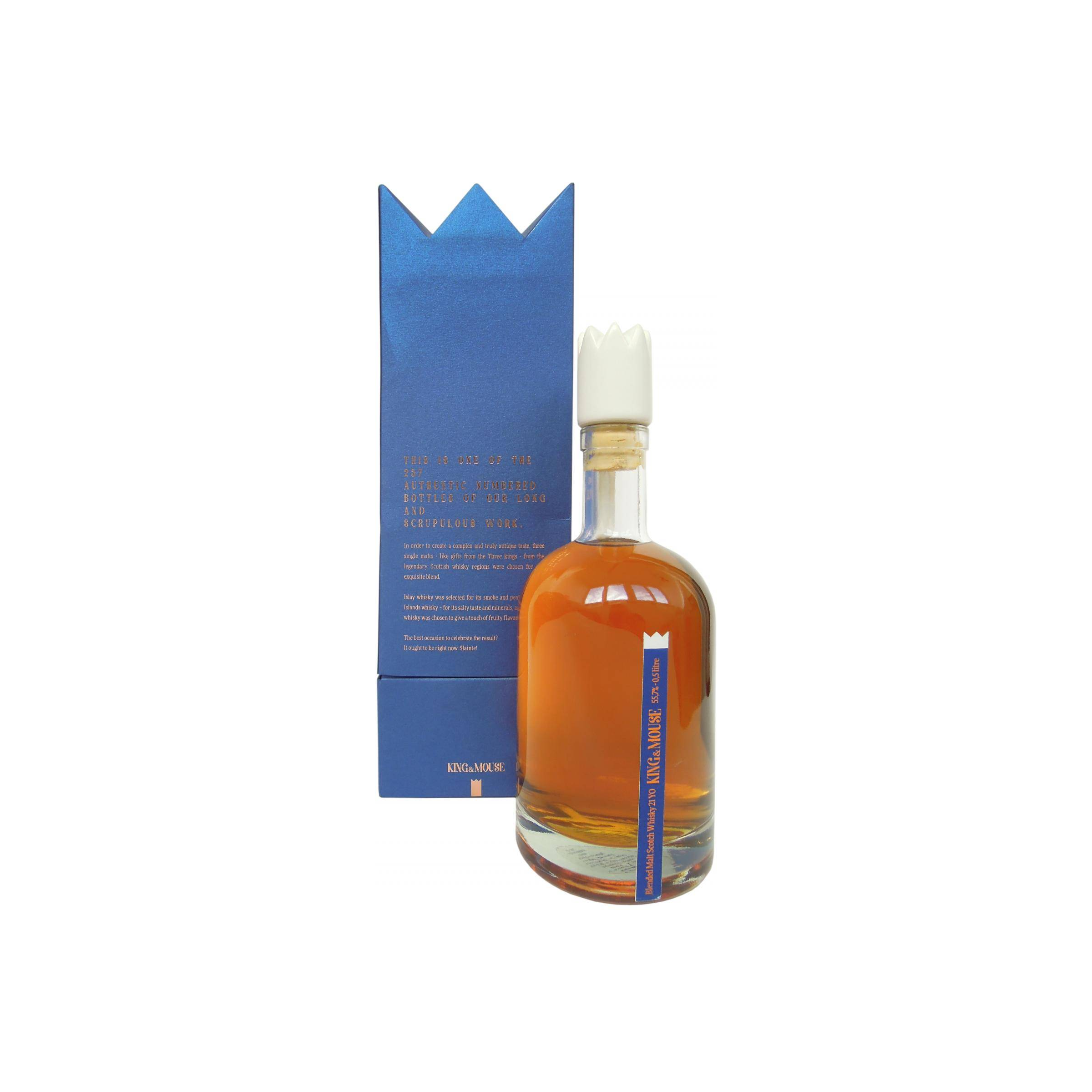 Blended Malt Scotch Whisky King&Mouse 21-year-old 2