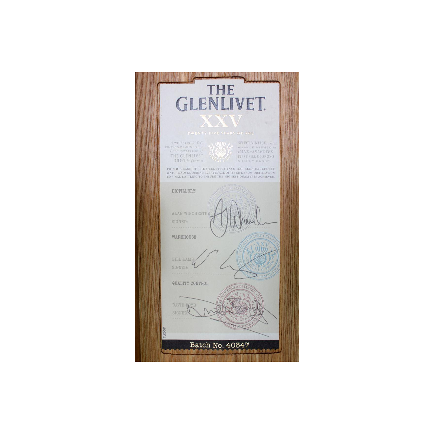 The Glenlivet 25 Years Single Malt Whisky 3