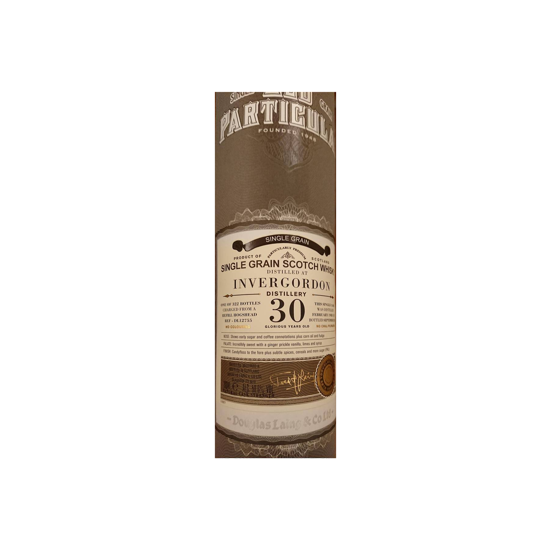 Invergordon Old Particular 1988 30 Years Single Grain Whisky