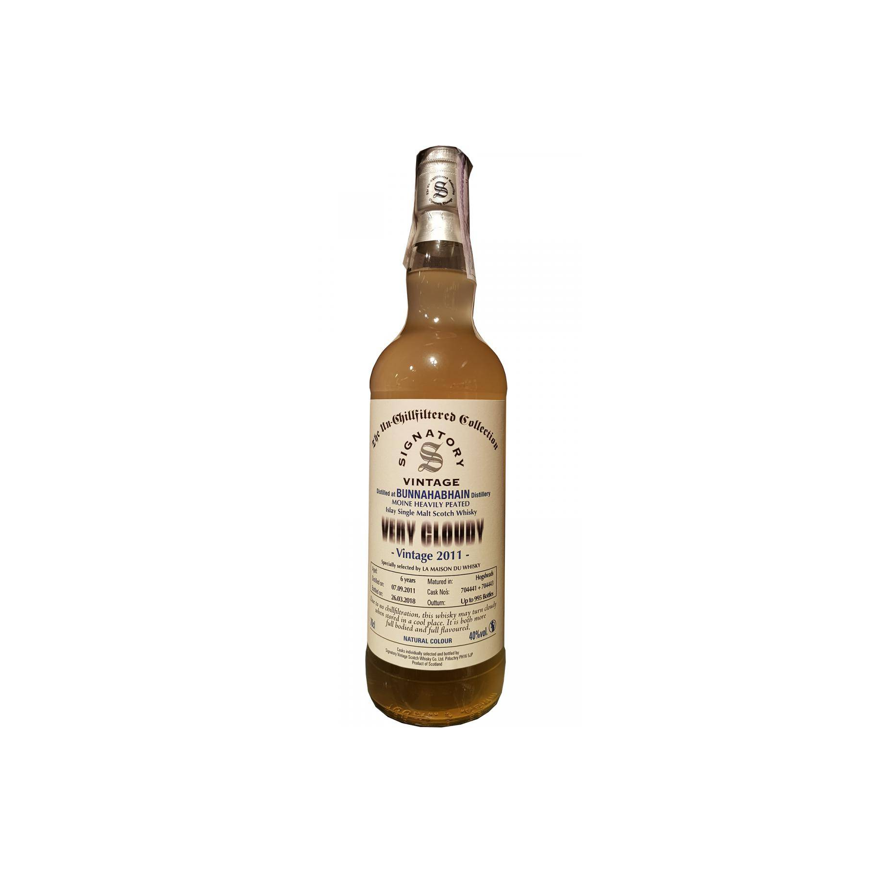 Bunnahabhain 2011 6 Years Single Malt Whisky
