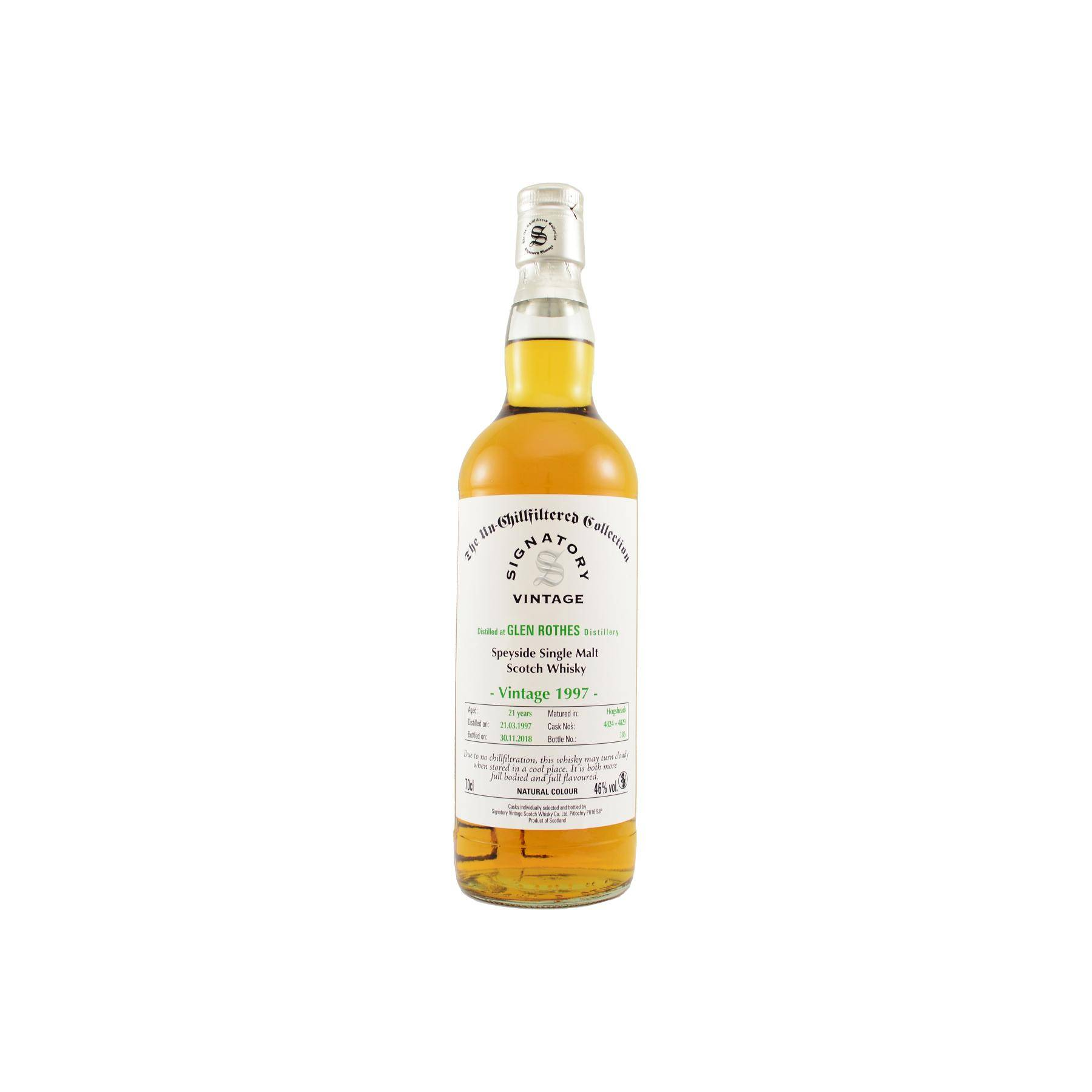 The Glenrothes The Un-Chillfiltered Collection 1997 21 Years Single Malt Whisky