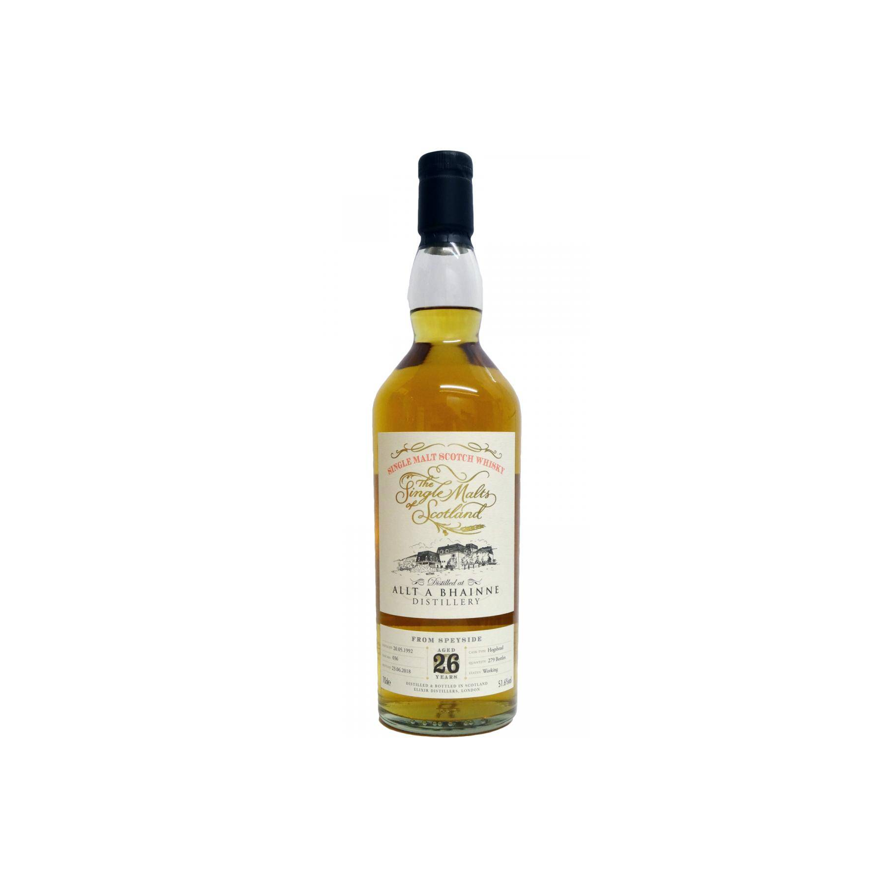 Allt-A-Bhainne The Single Malts of Scotland 1992 26 Years Single Malt Whisky