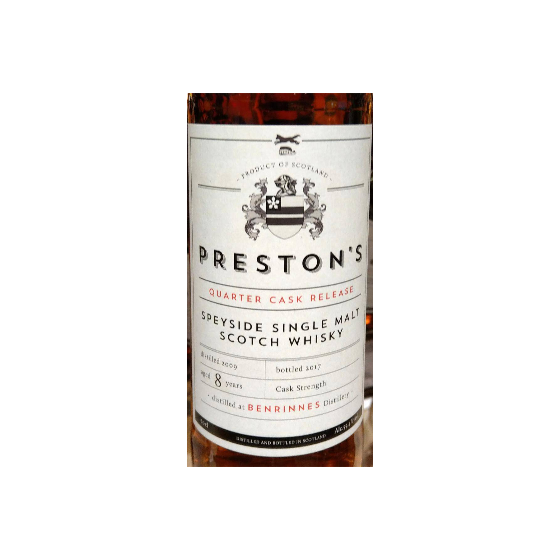 Benrinnes 2009 8 Years Single Malt Whisky