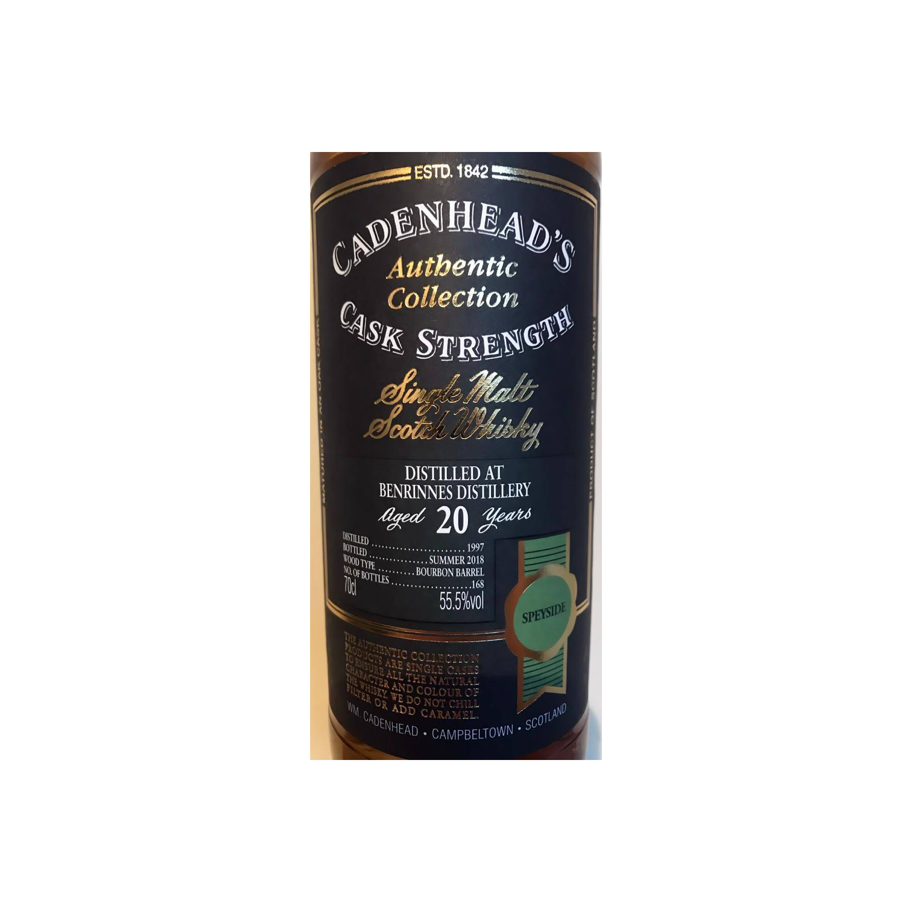Benrinnes Authentic Collection 1997 20 Years Single Malt Whisky 2