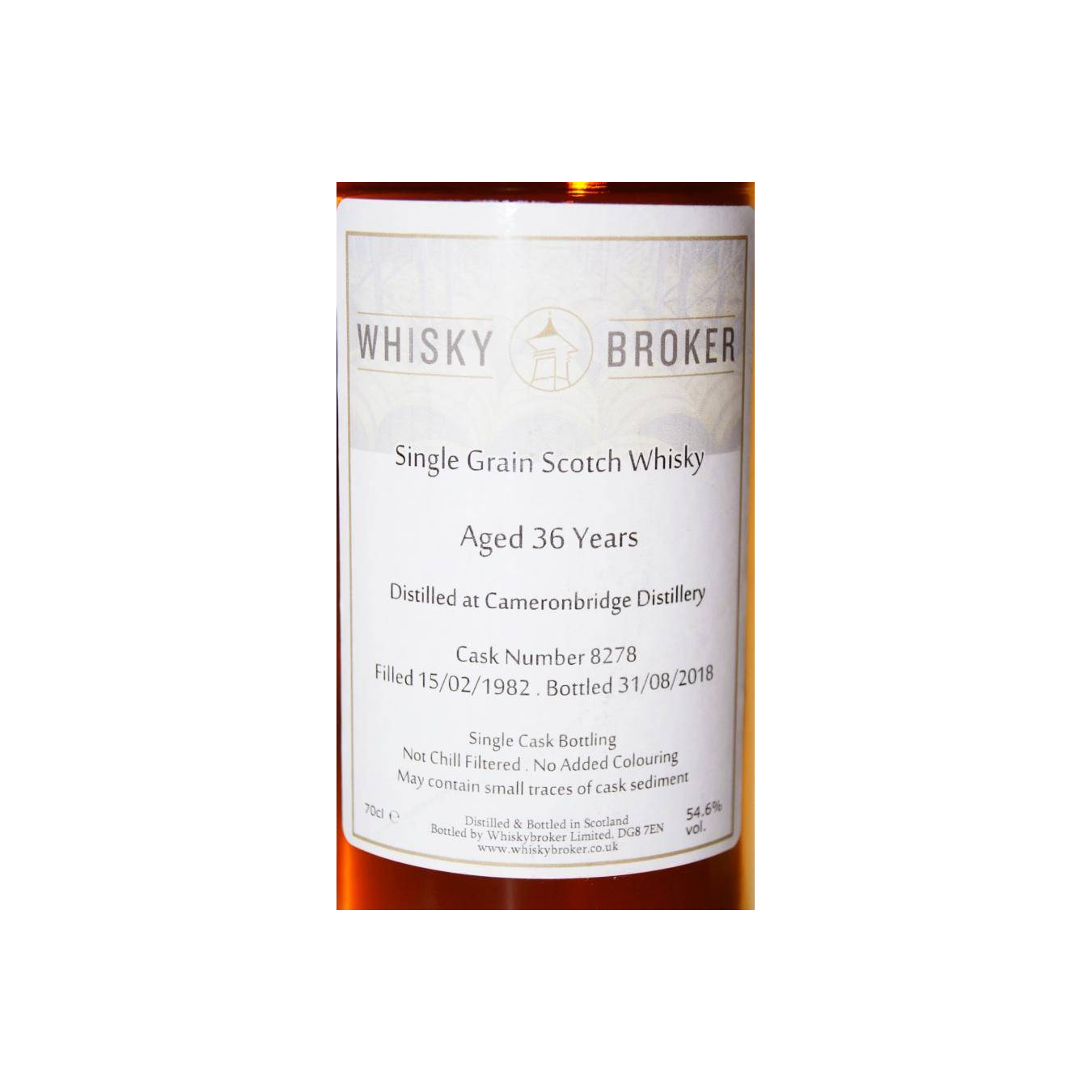 Cameronbridge 1982 36 Years Single Grain Whisky 2