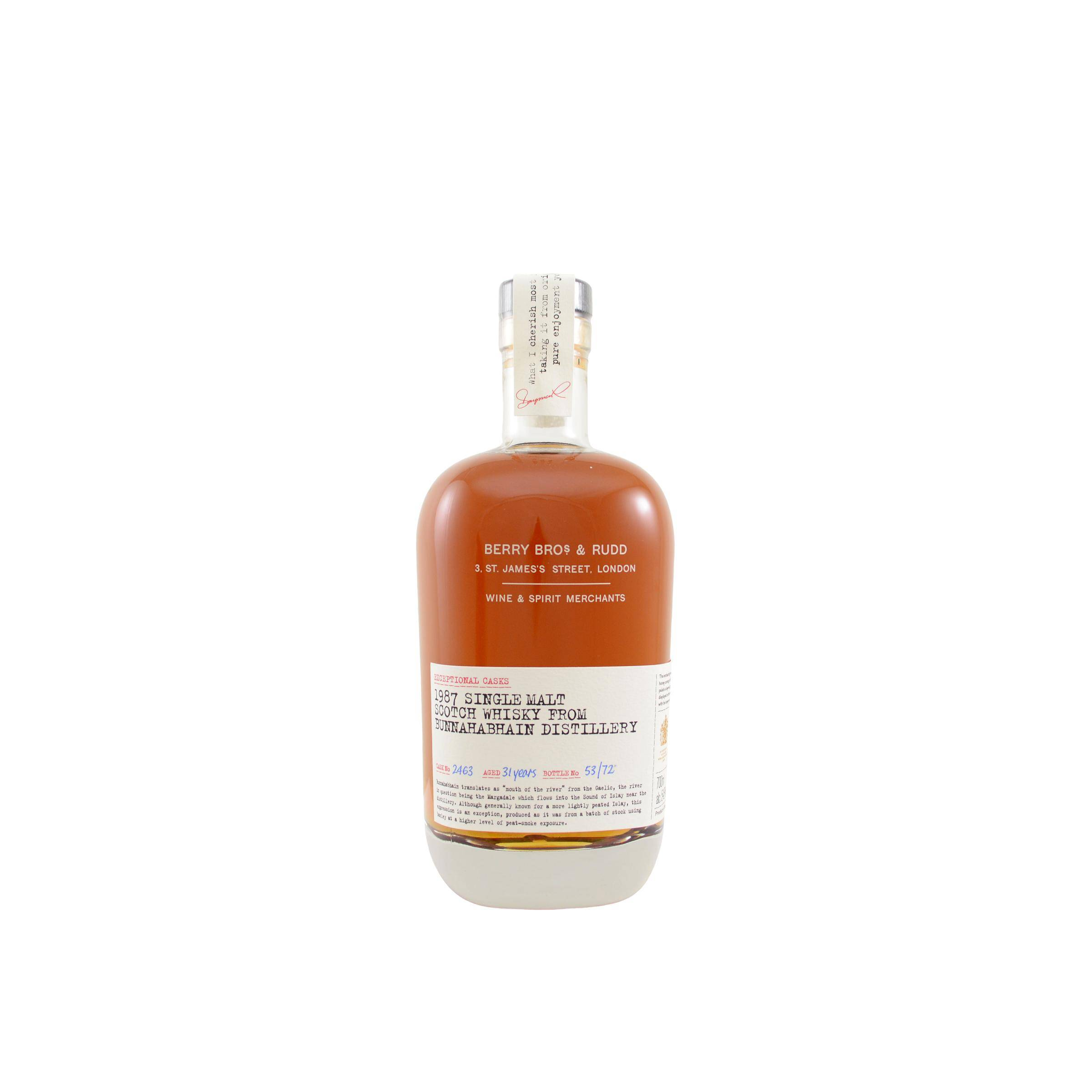 Bunnahabhain 1987 31 Years Single Malt Whisky