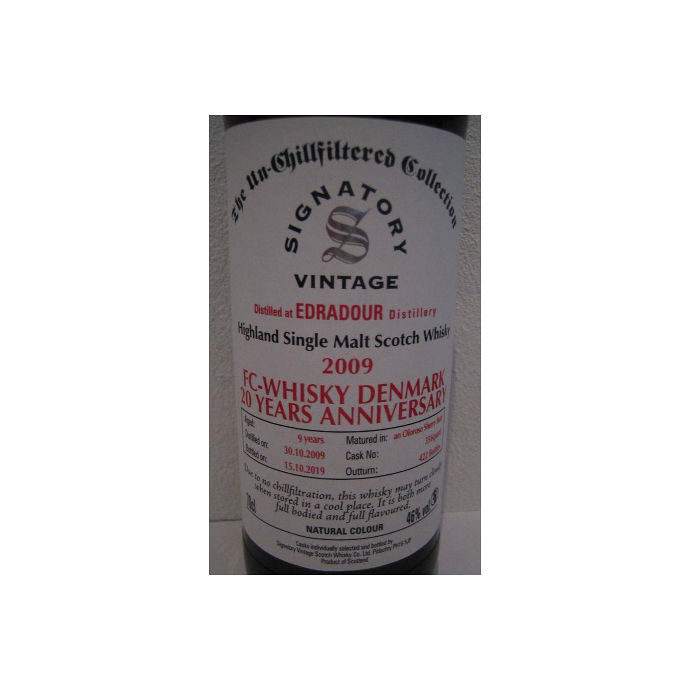 Edradour The Un-Chillfiltered Collection 2009 9 Years Single Malt Whisky 2
