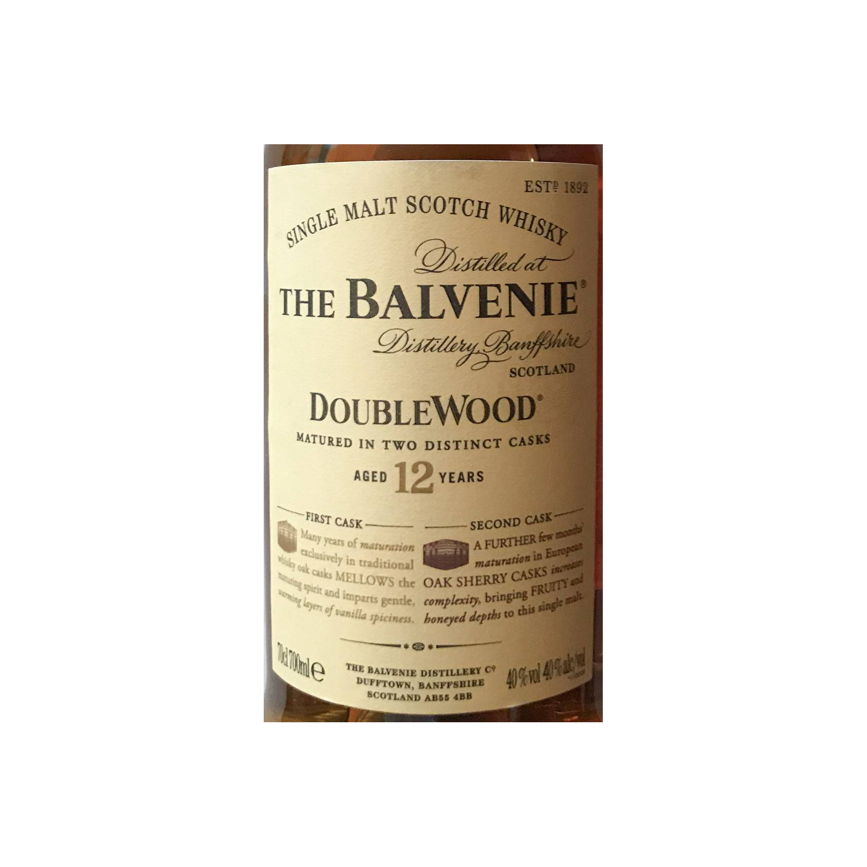The Balvenie 12 Years Single Malt Whisky 2