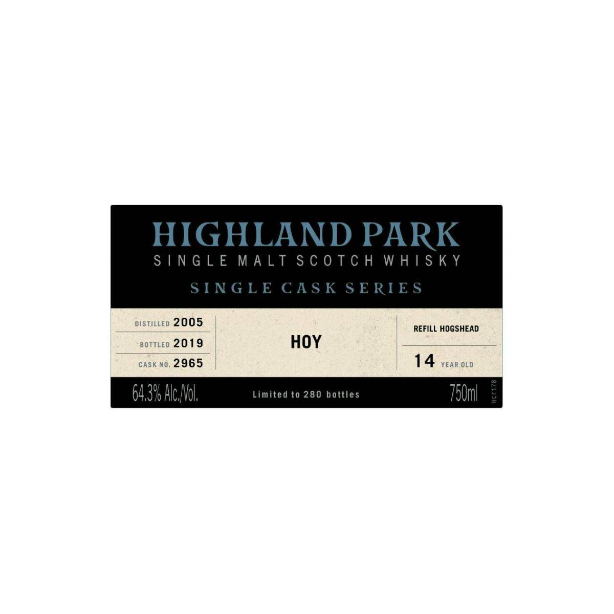 Highland Park Single Cask 2005 14 Years Single Malt Whisky