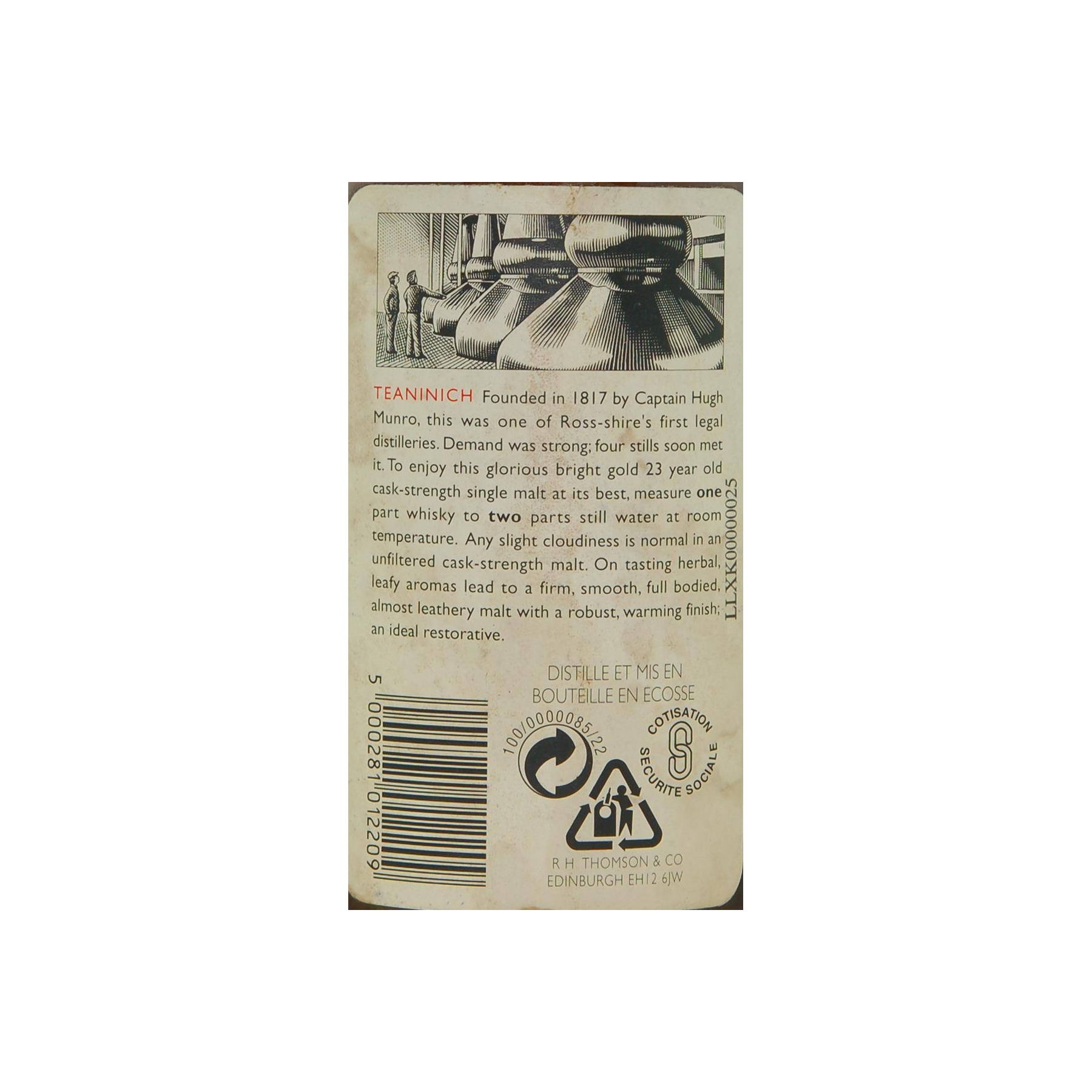 Teaninich 1973 23 Years Single Malt Whisky 3