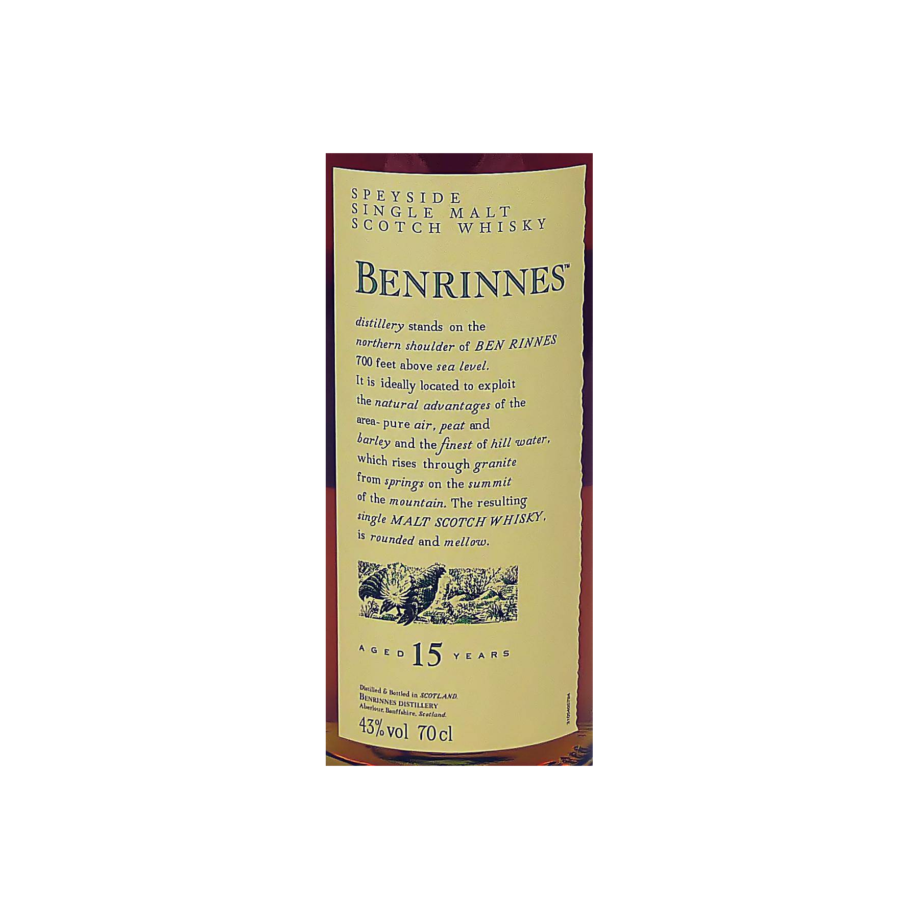 Benrinnes 15 Years Single Malt Whisky 2