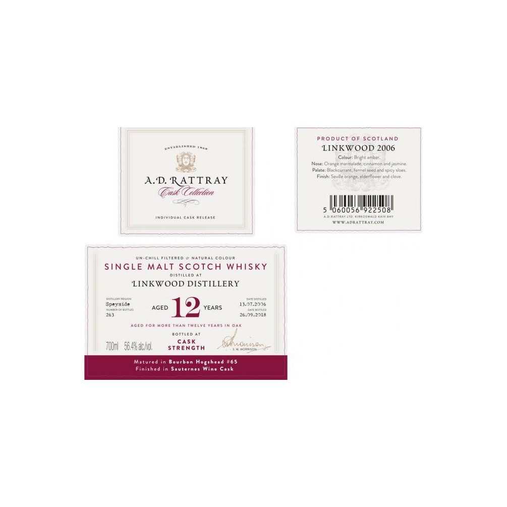 Linkwood 2006 12 Years Single Malt Whisky 3