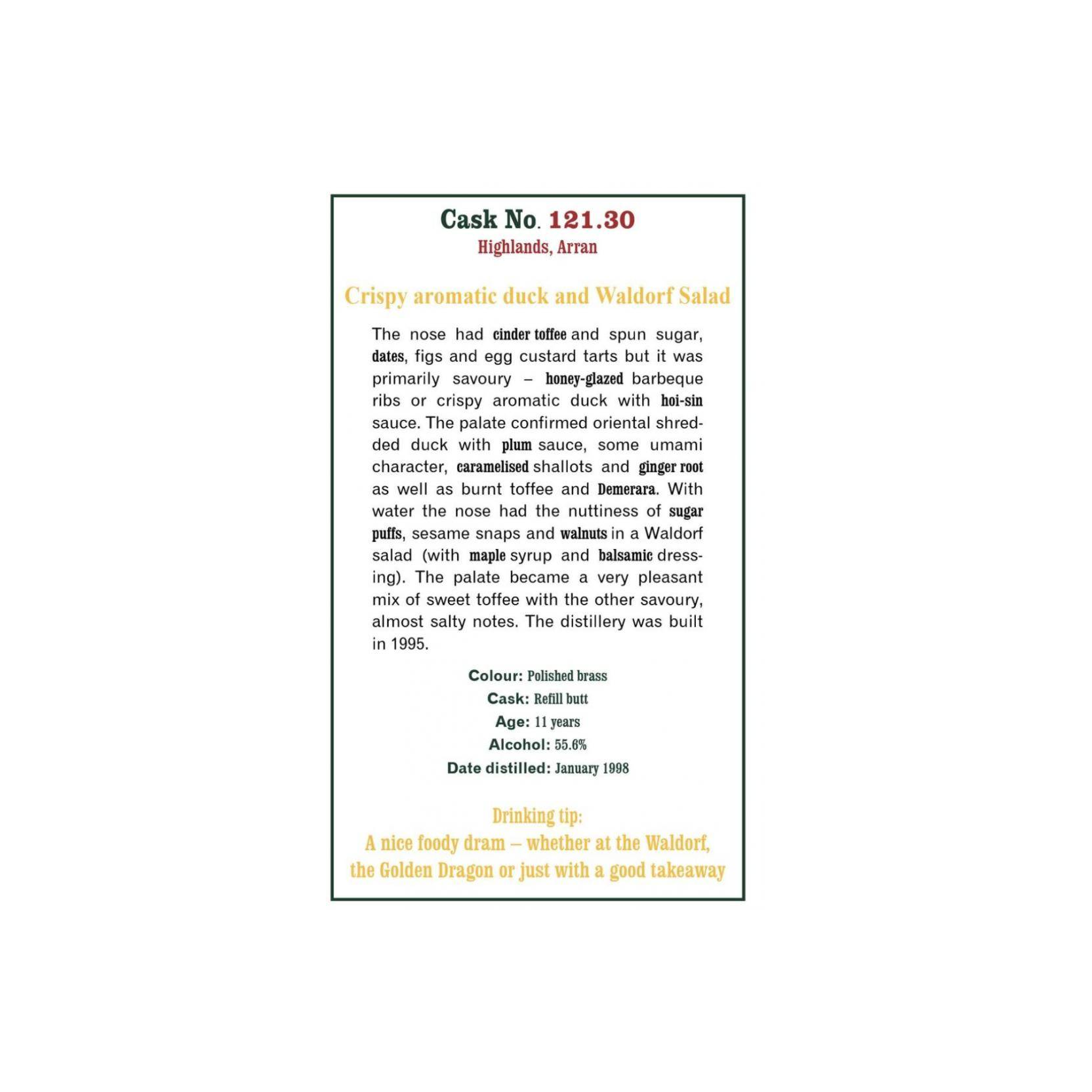 The Scotch Malt Whisky Society 1998 11 Years Single Malt Whisky
