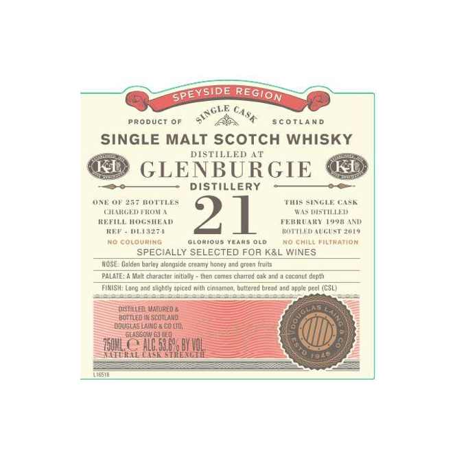 Glenburgie Old Particular 1998 21 Years Single Malt Whisky