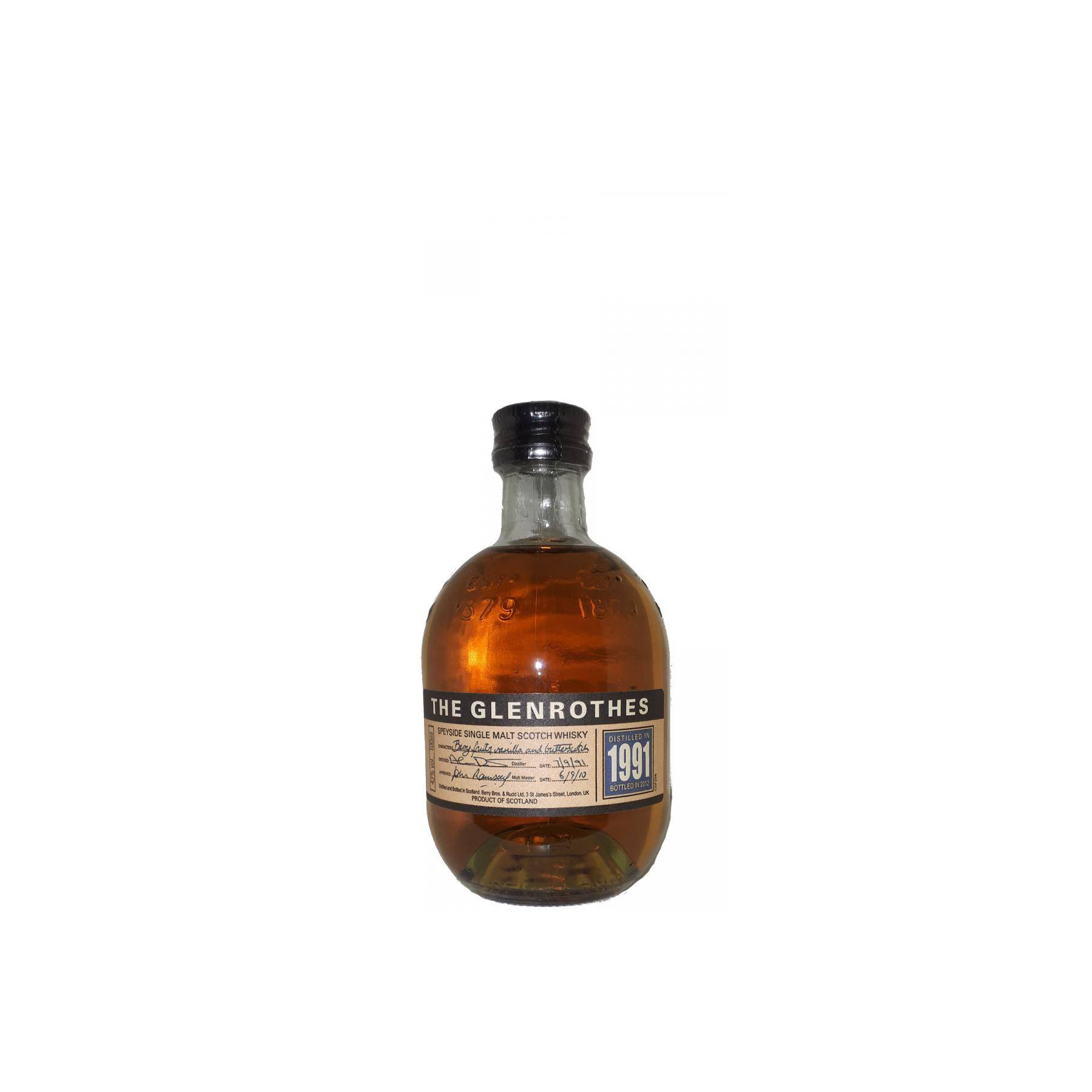 The Glenrothes Miniature 1991 20 Years Single Malt Whisky