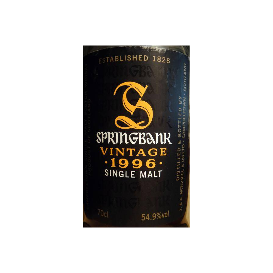 Springbank 1996 13 Years Single Malt Whisky 2