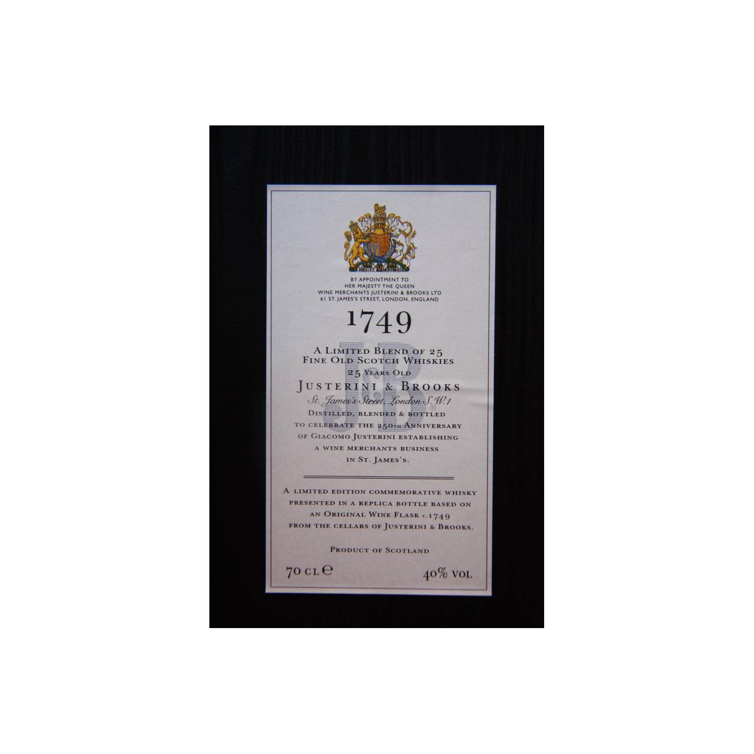 J&B 25-year-old 3