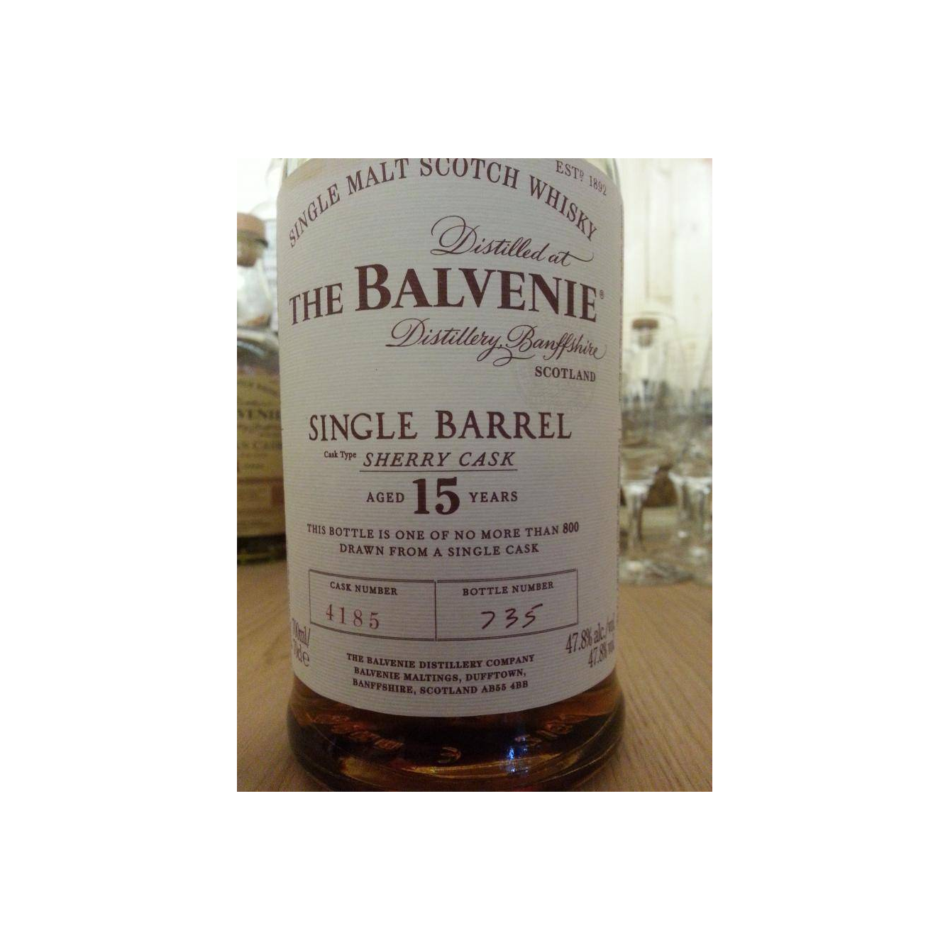 The Balvenie 15 Years Single Malt Whisky 2