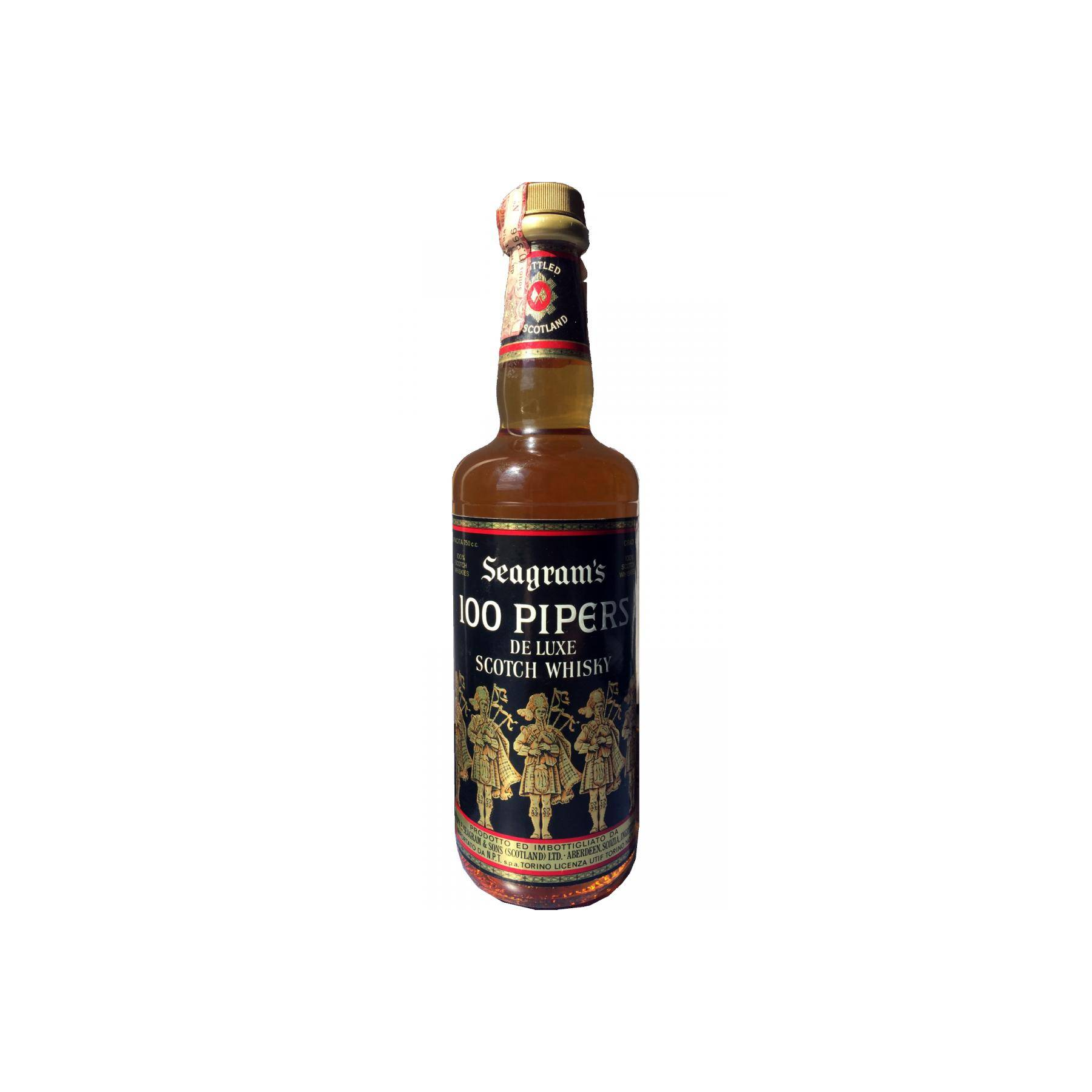 100 Pipers De Luxe Scotch Whisky