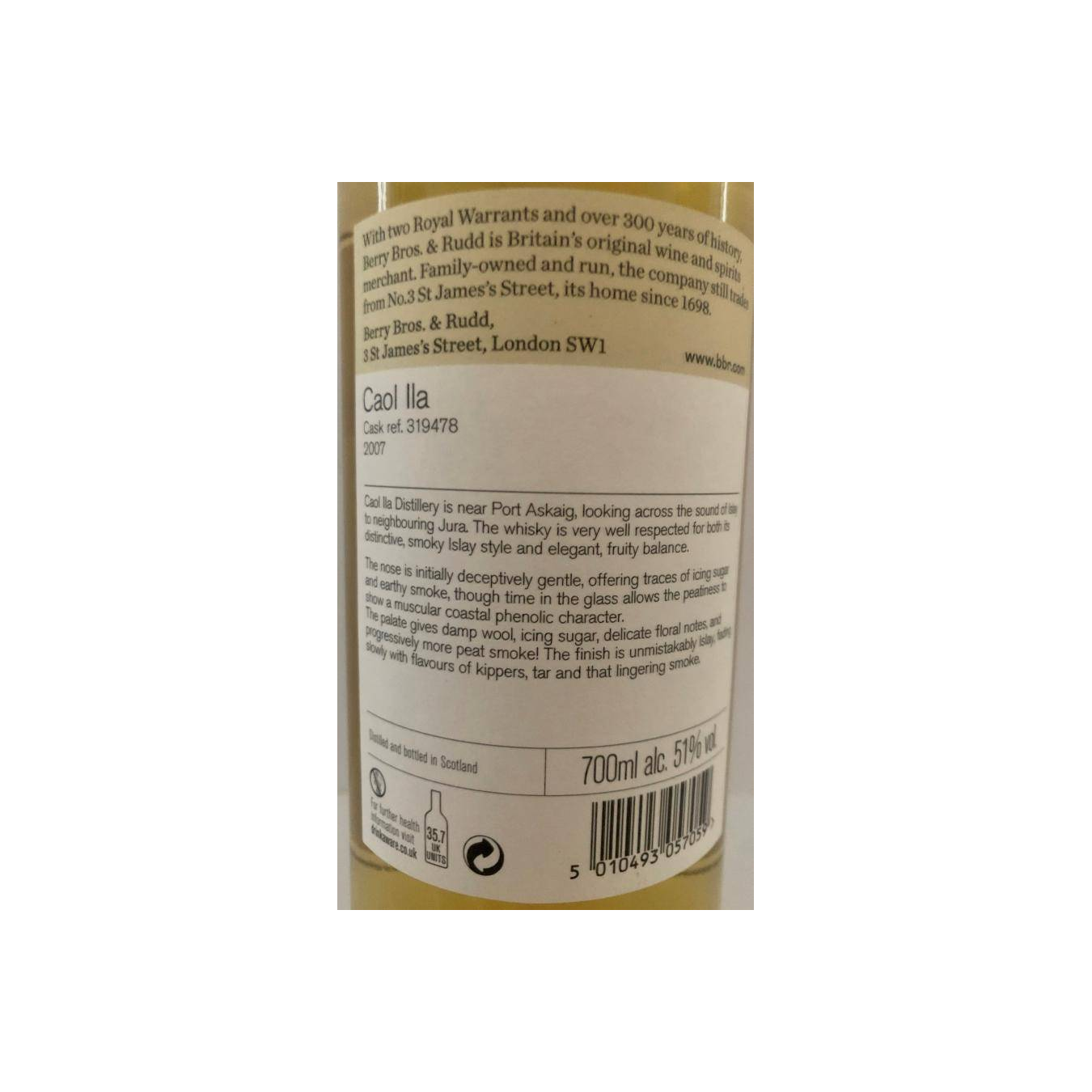 Caol Ila 2007 11 Years Single Malt Whisky 3