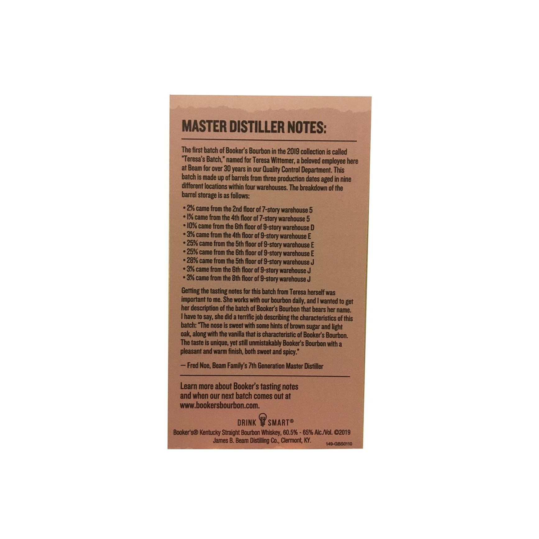 Booker's 6 Years Bourbon Whisky 2