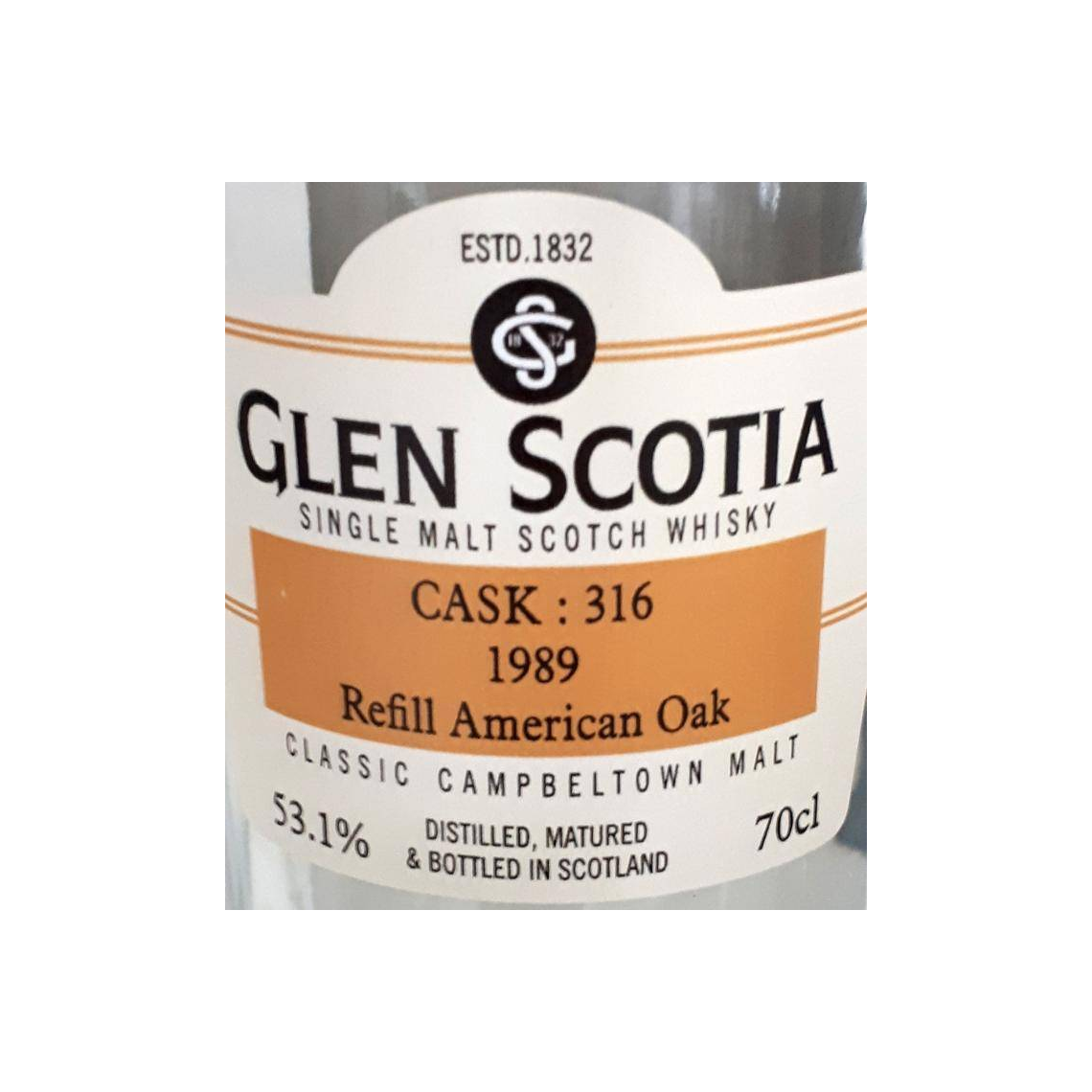 Glen Scotia 1989 30 Years Single Malt Whisky