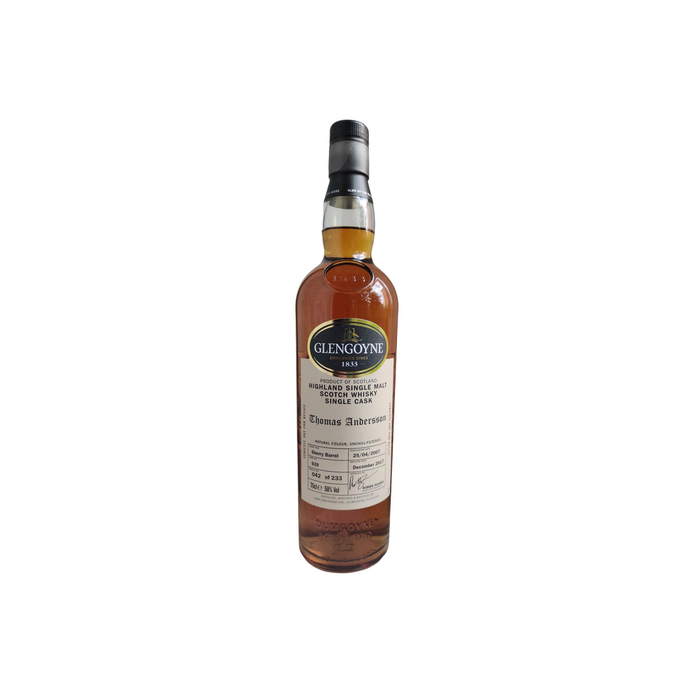 Glengoyne Single Cask 2007 10 Years Single Malt Whisky
