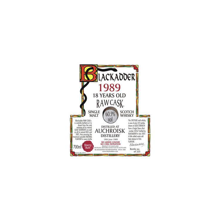 Auchroisk Raw Cask 1989 18 Years Single Malt Whisky