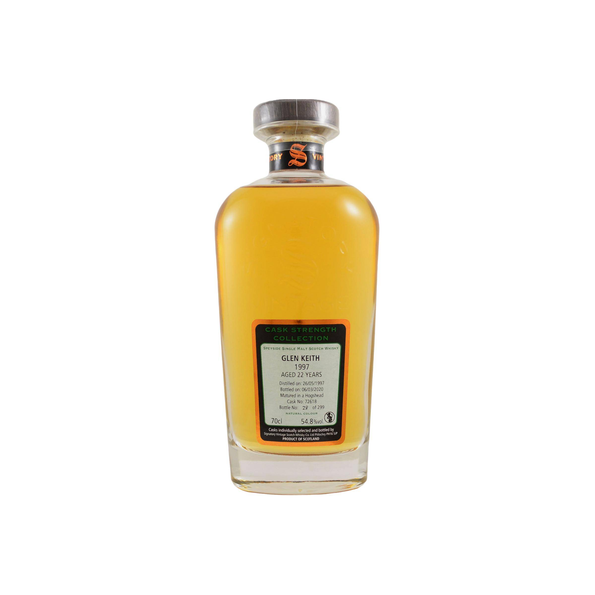 Glen Keith Cask Strength Collection 1997 22 Years Single Malt Whisky