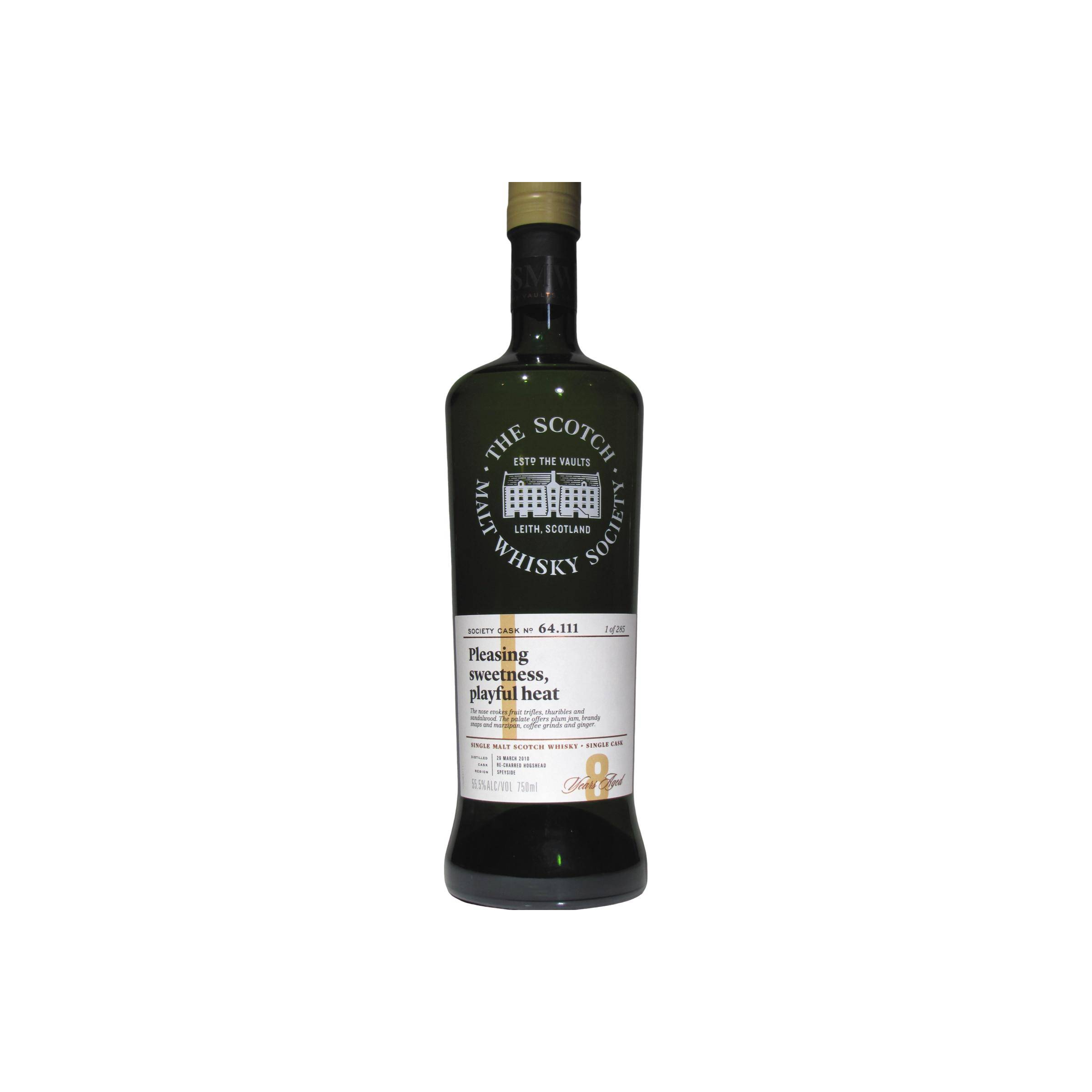The Scotch Malt Whisky Society 2010 8 Years Single Malt Whisky
