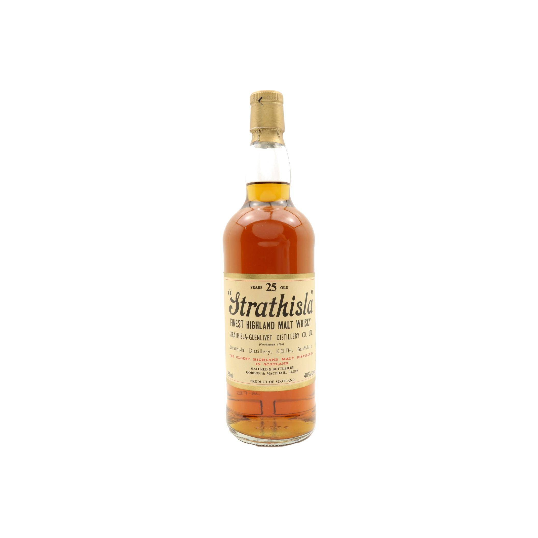 Strathisla Licensed Bottling 25 Years Single Malt Whisky