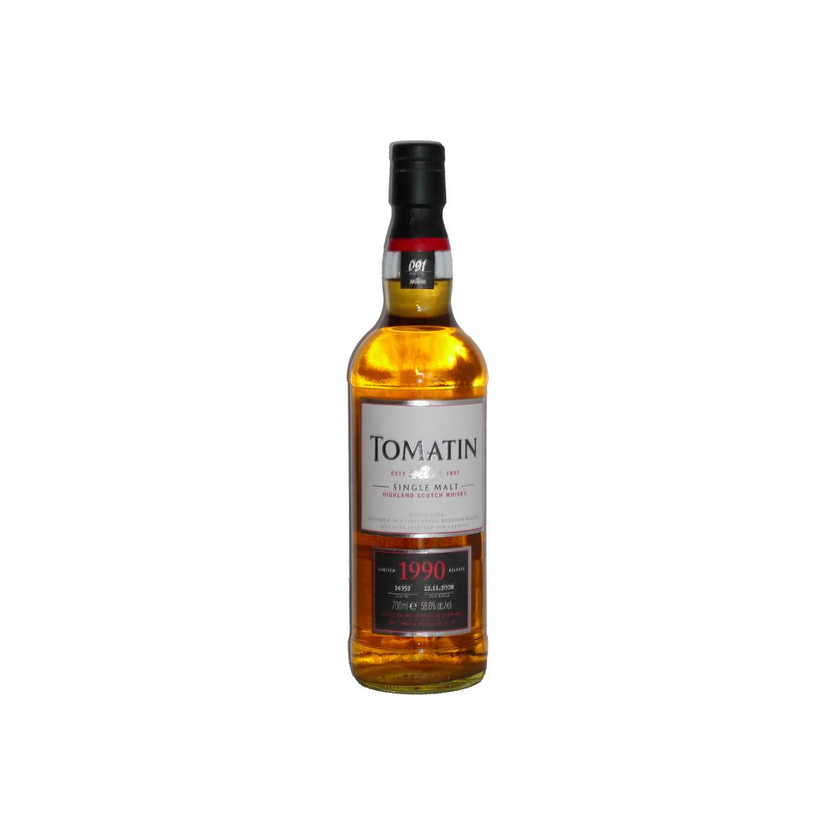 Tomatin Single Cask 1990 18 Years Single Malt Whisky