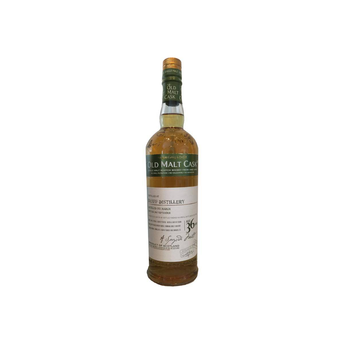 Banff Old Malt Cask 1971 36 Years Single Malt Whisky