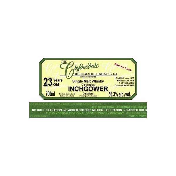 Inchgower 1985 23 Years Single Malt Whisky 2