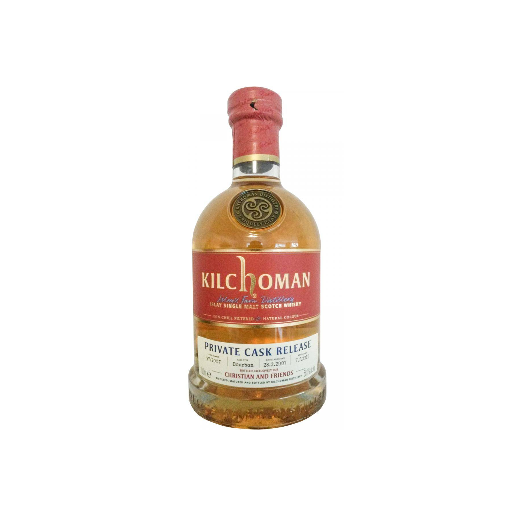 Kilchoman 2007 10 Years Single Malt Whisky