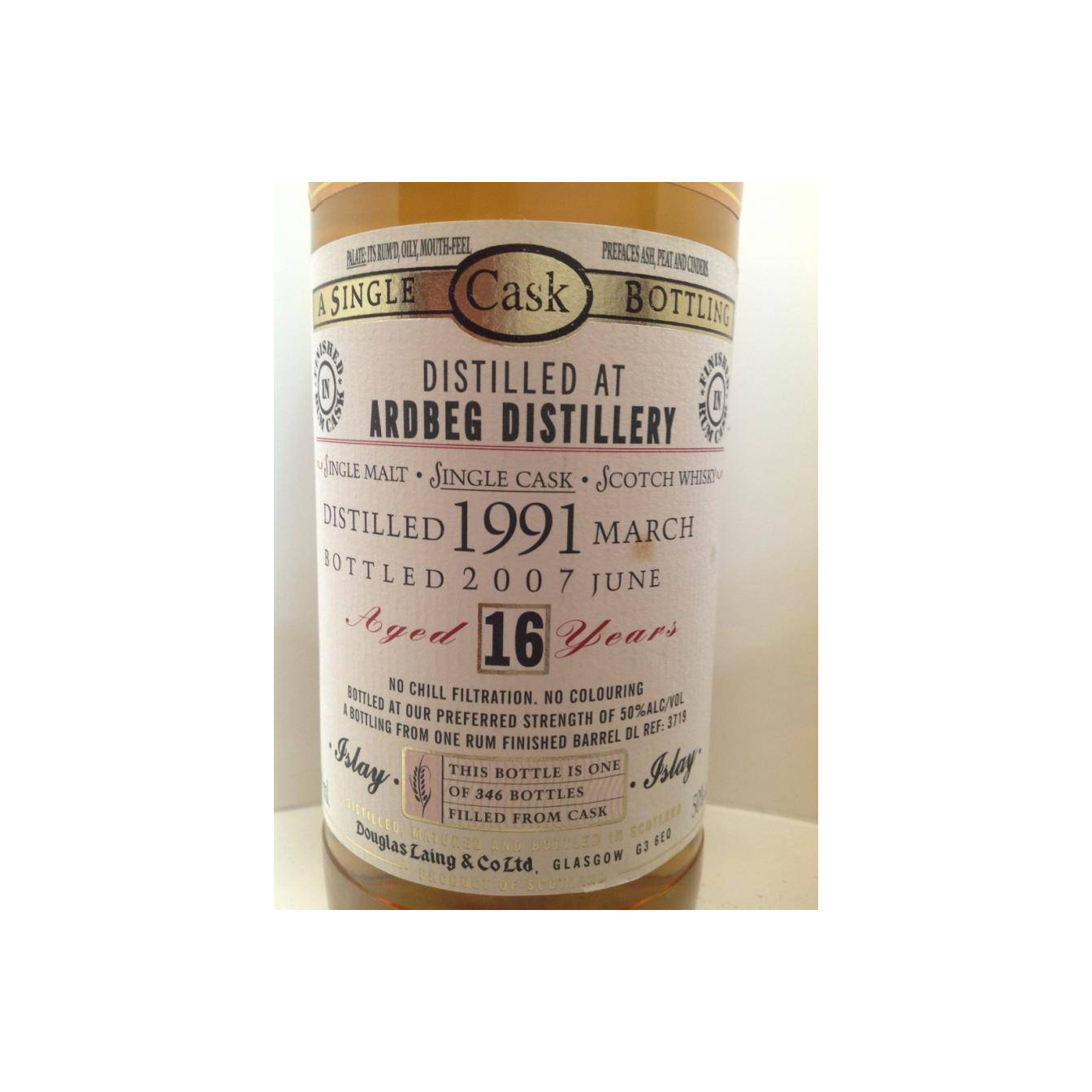 Ardbeg Old Malt Cask 1991 16 Years Single Malt Whisky 3