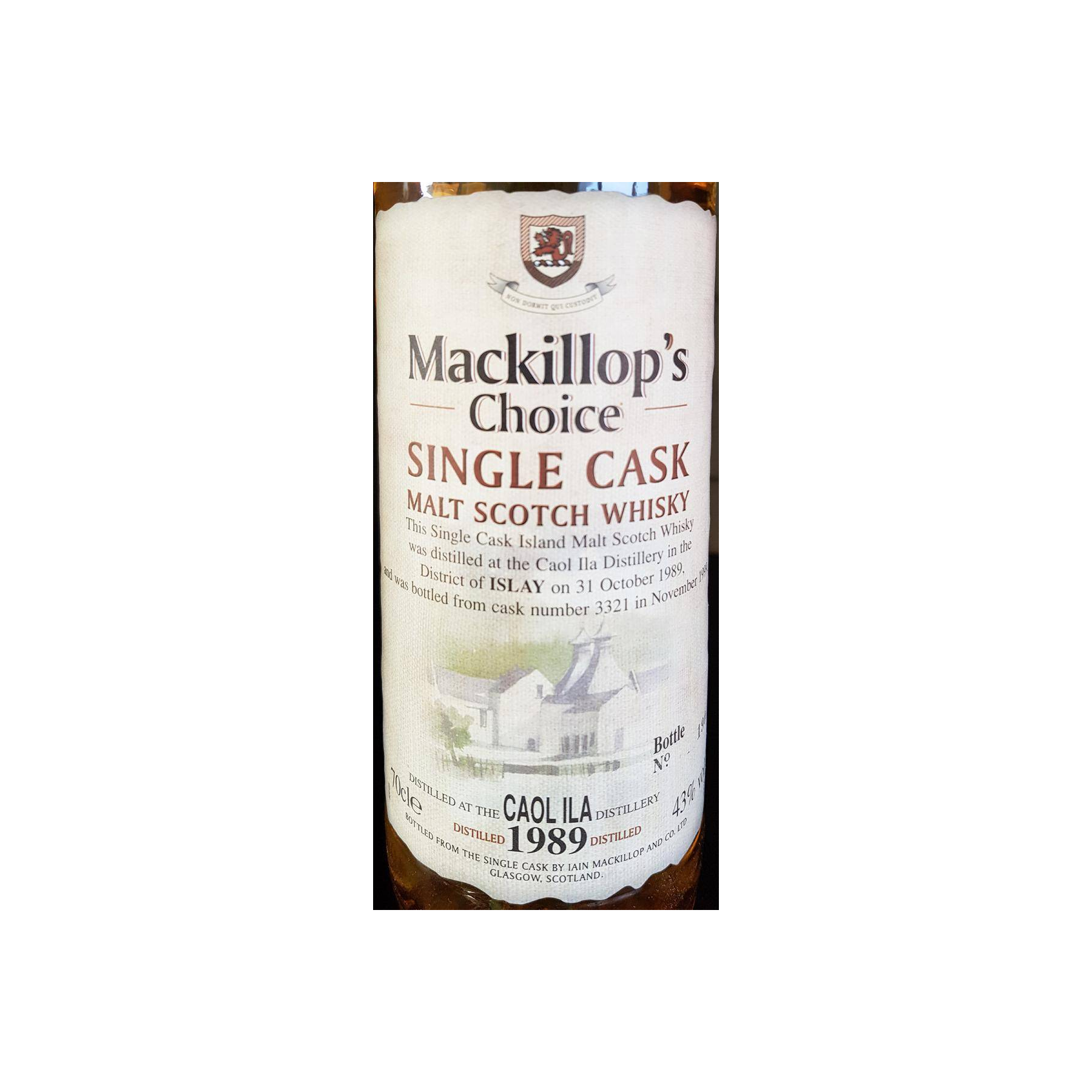 Caol Ila Single Cask 1989 10 Years Single Malt Whisky 2