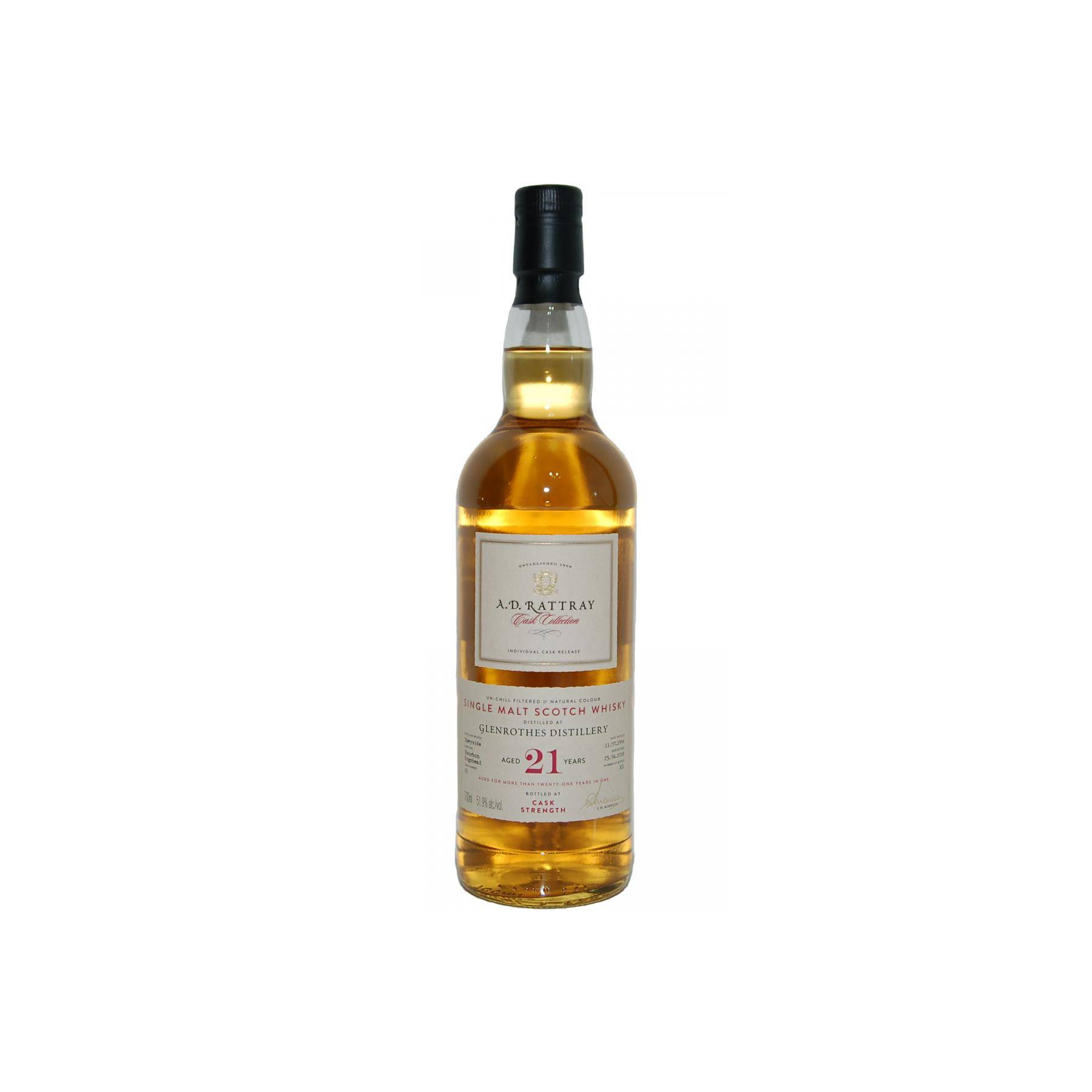 The Glenrothes Individual Cask Bottling 1996 21 Years Single Malt Whisky