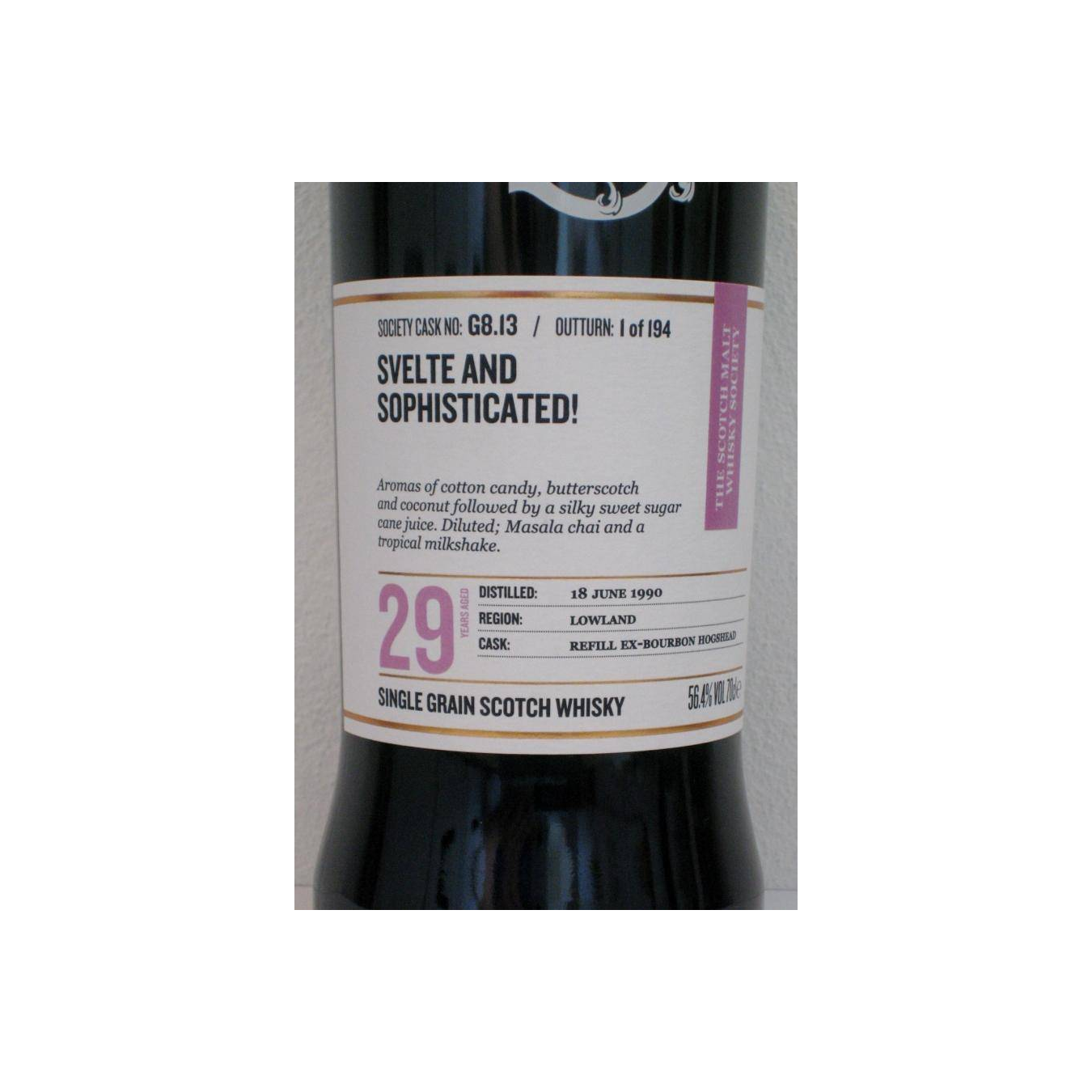 The Scotch Malt Whisky Society 1990 29 Years Single Grain Whisky 2