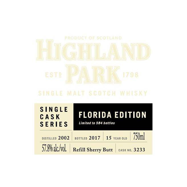 Highland Park Single Cask 2002 15 Years Single Malt Whisky