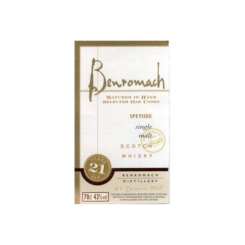 Benromach 21 Years Single Malt Whisky 2